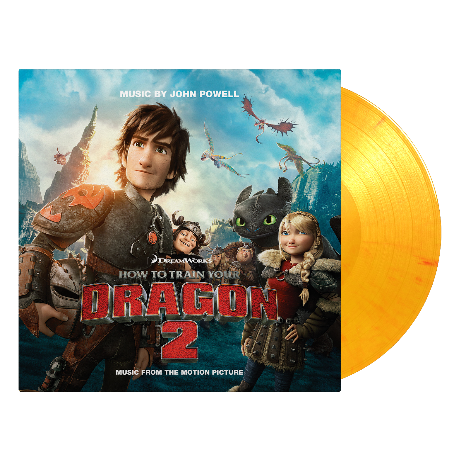 Various Artists - How To Train Your Dragon 2: Limited Flaming Coloured Vinyl 2LP