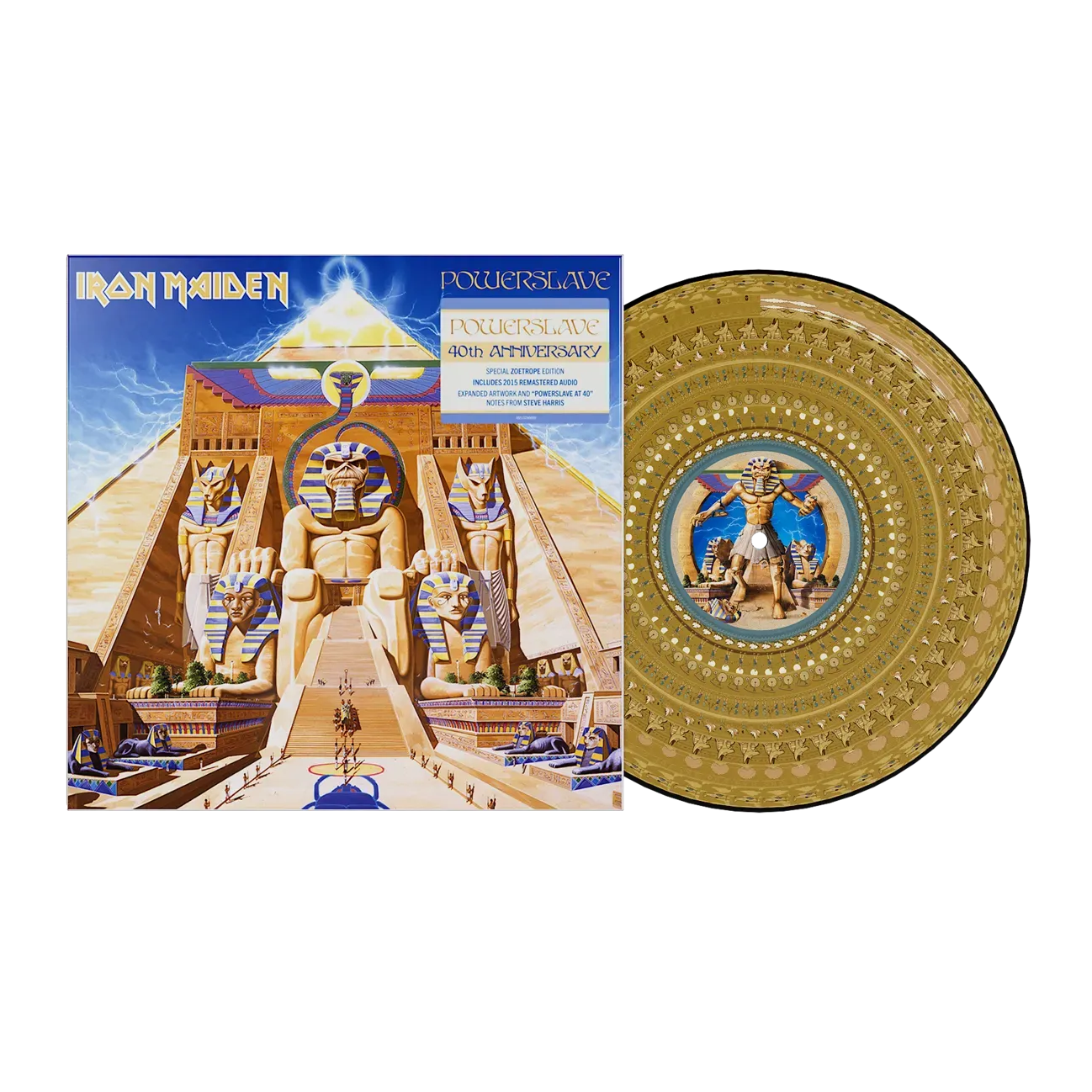 Iron Maiden - Powerslave (40th Anniversary): Limited Zoetrope Picture Disc Vinyl LP