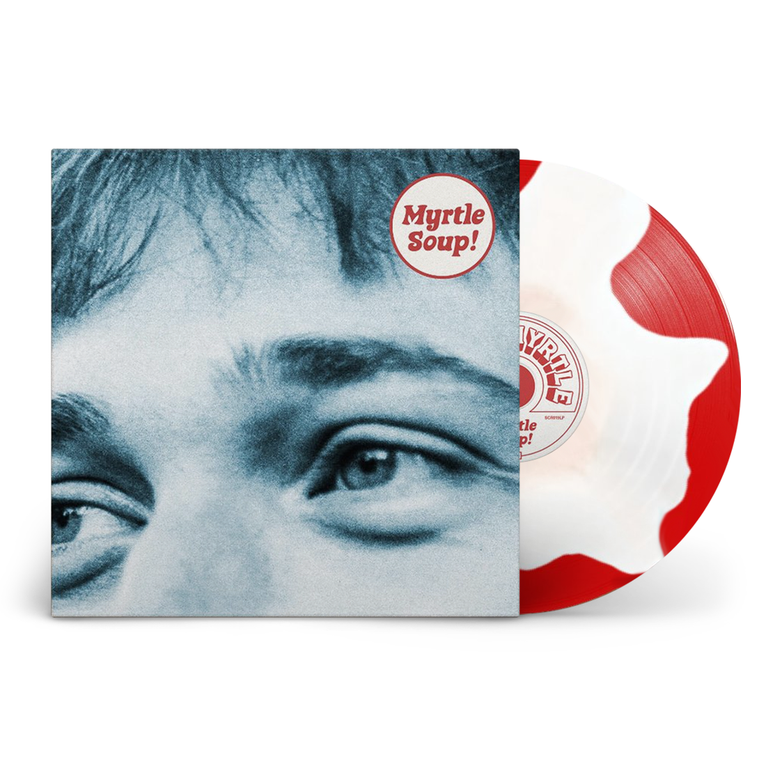 John Myrtle - Myrtle Soup: Signed Exclusive Red + White Splodge Vinyl LP + A5 Lyric Booklet