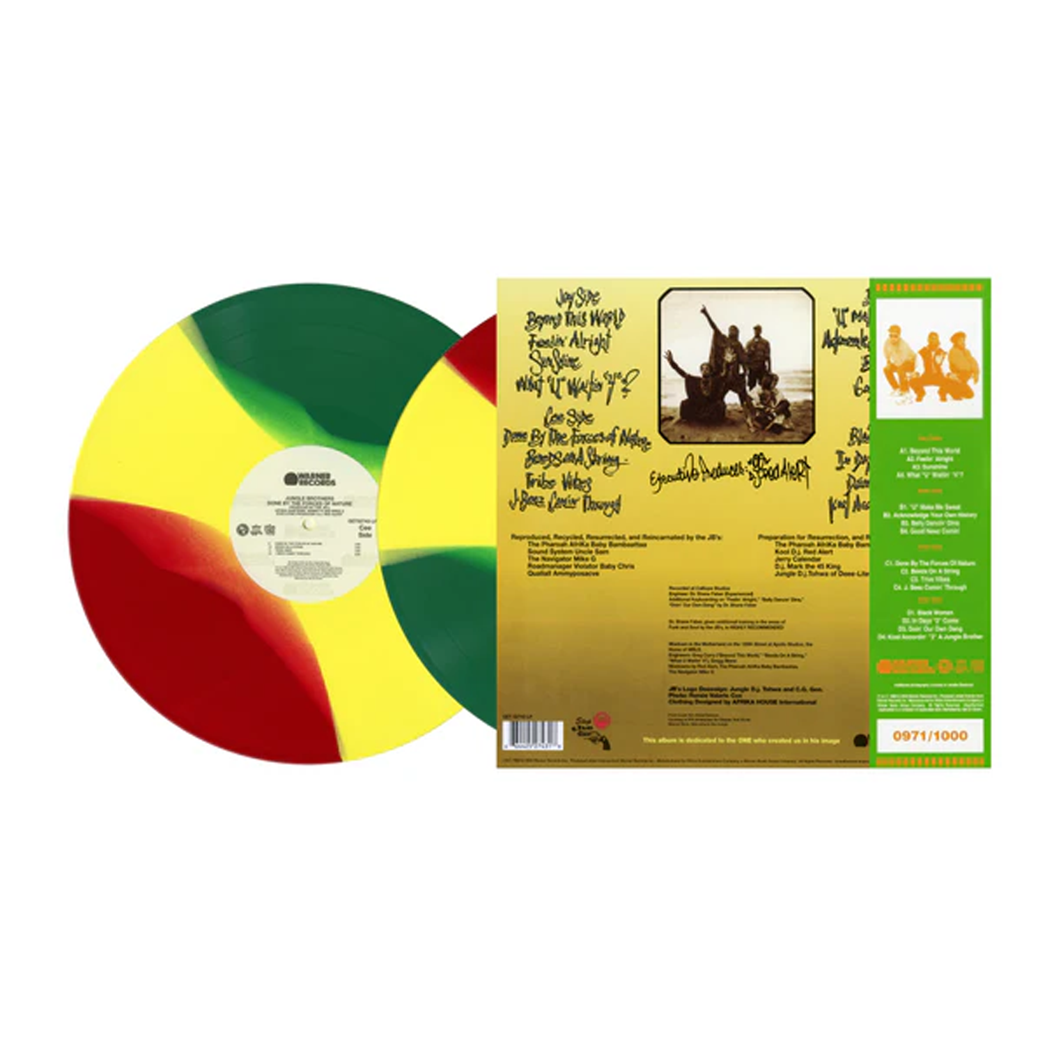 Jungle Brothers - Done By The Forces Of Nature: Limited Tri-Colour Vinyl 2LP