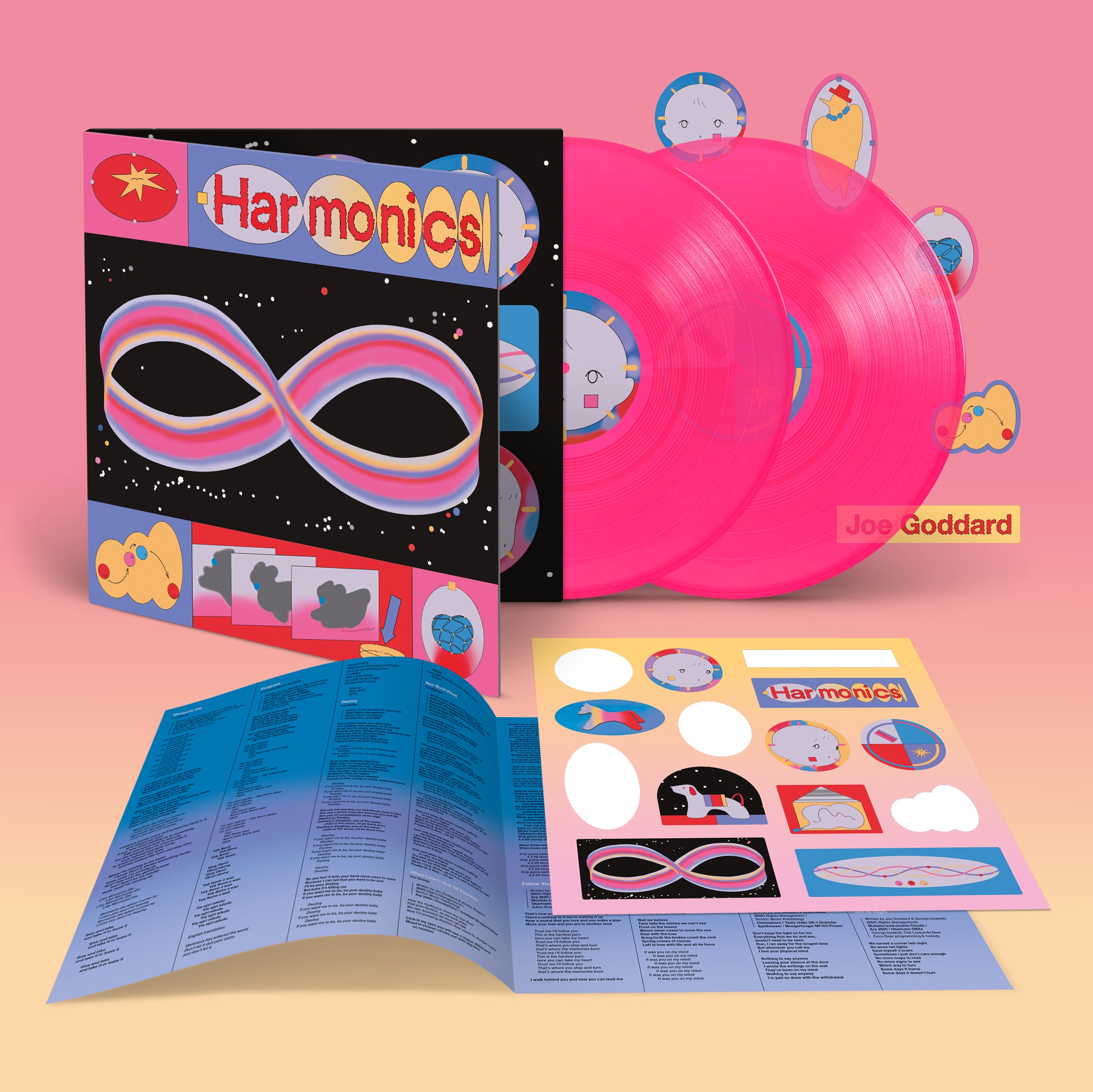 Joe Goddard - Harmonics: Limited Deluxe Transparent Pink Vinyl 2LP