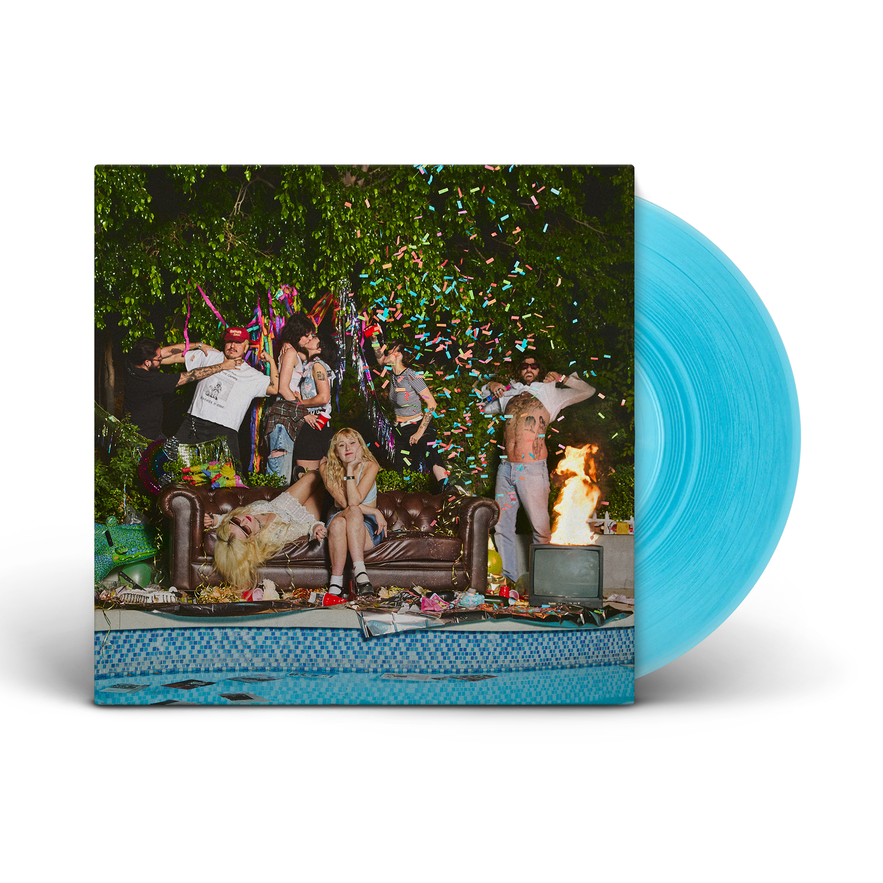 Lambrini Girls - Who Let The Dogs Out: Limited 'Gay Smurf Dick' Blue Vinyl LP