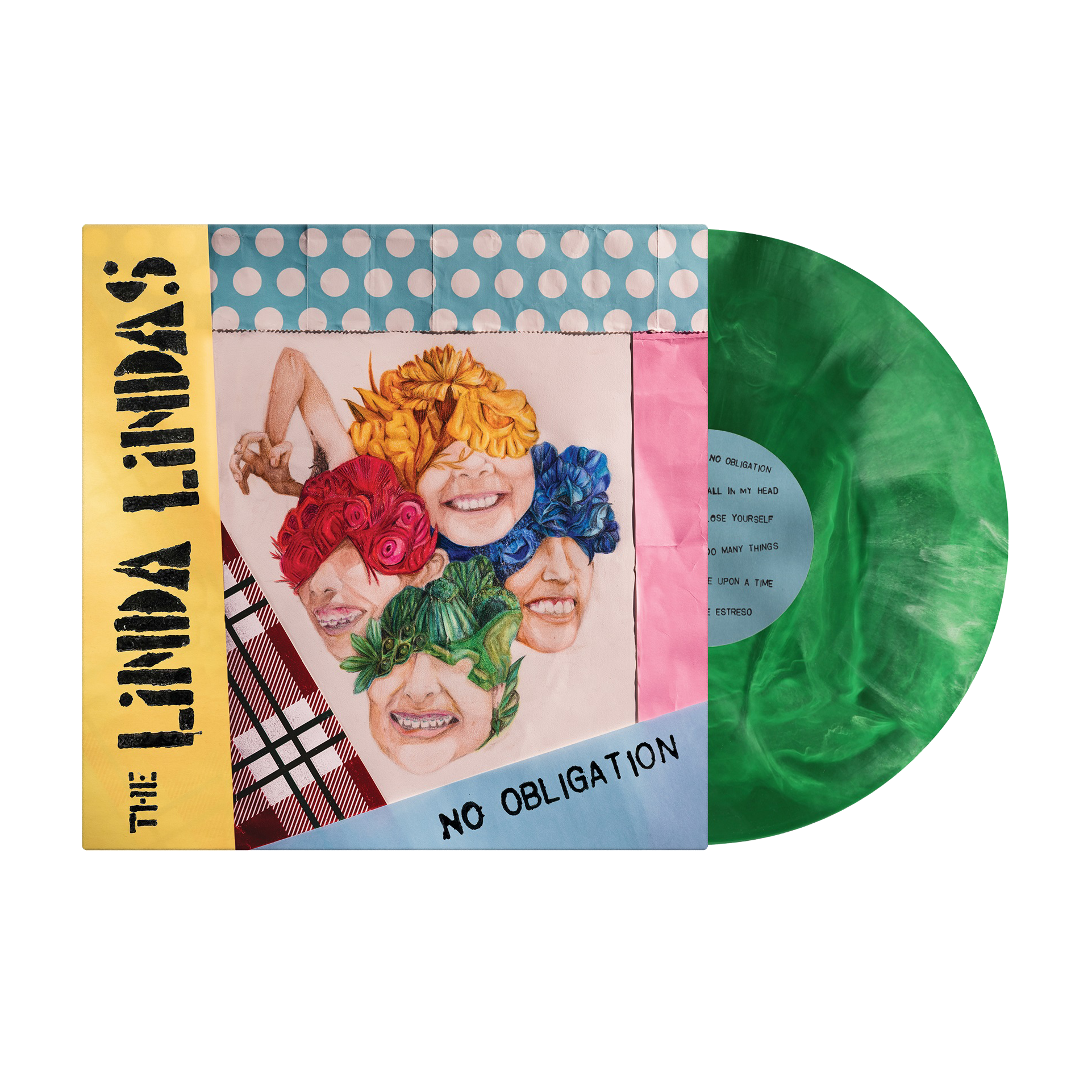 The Linda Lindas - No Obligation: Galaxy Green/White Vinyl LP