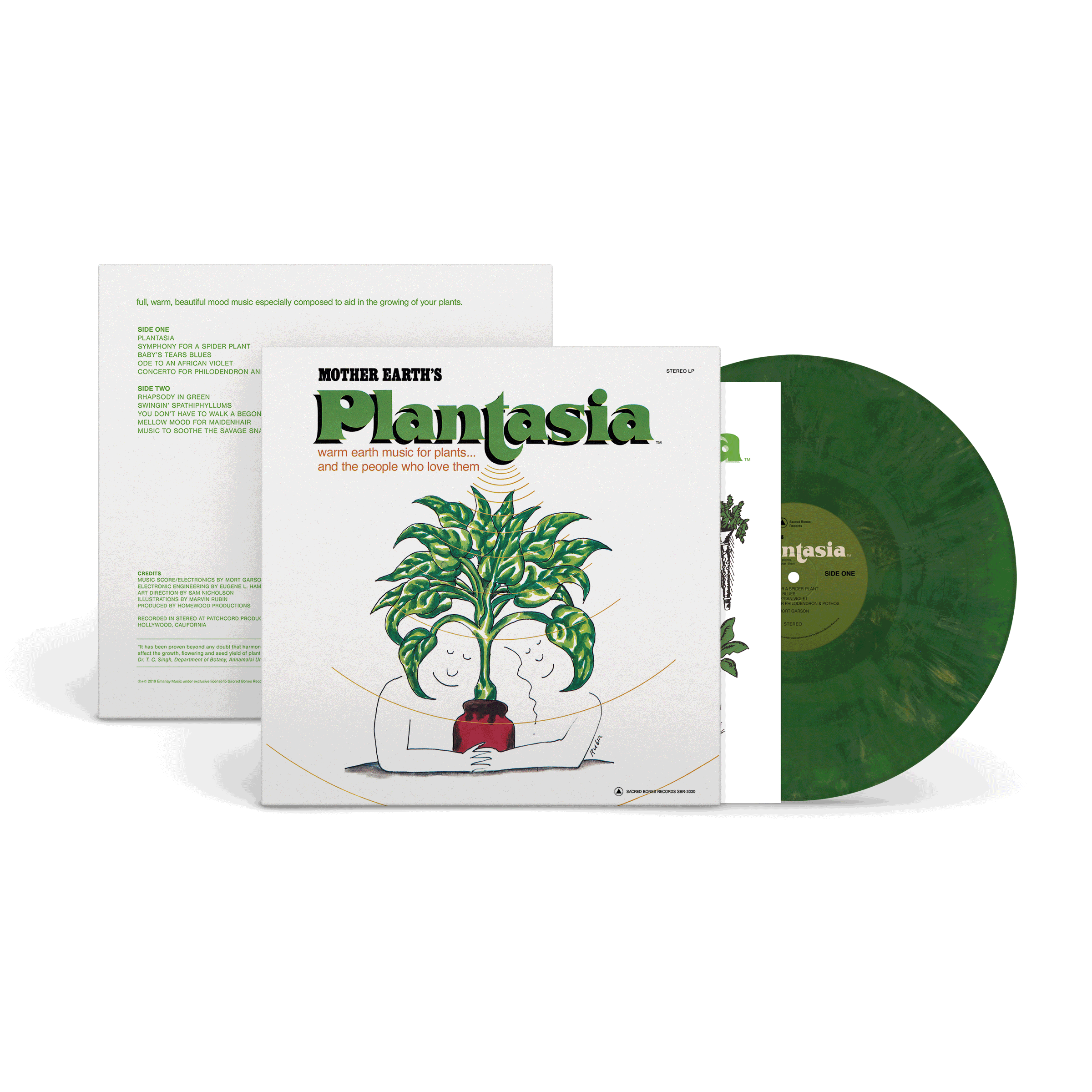 Mort Garson - Mother Earth's Plantasia (50th Anniversary): Multicolor Eco Mix Vinyl LP