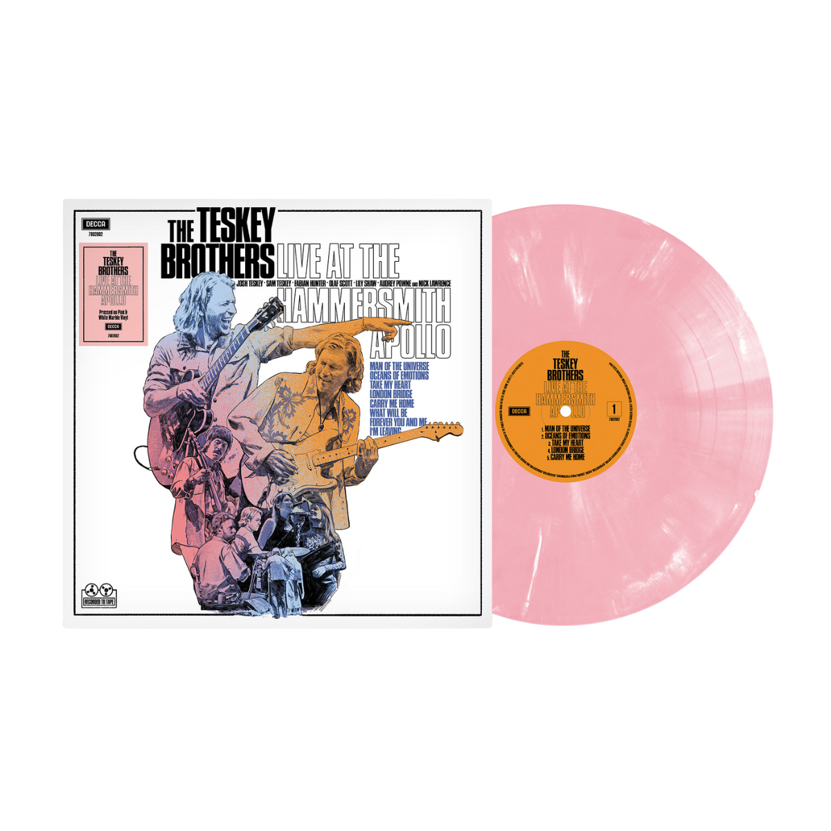 The Teskey Brothers - Live at The Hammersmith Apollo - Pink Marble Vinyl