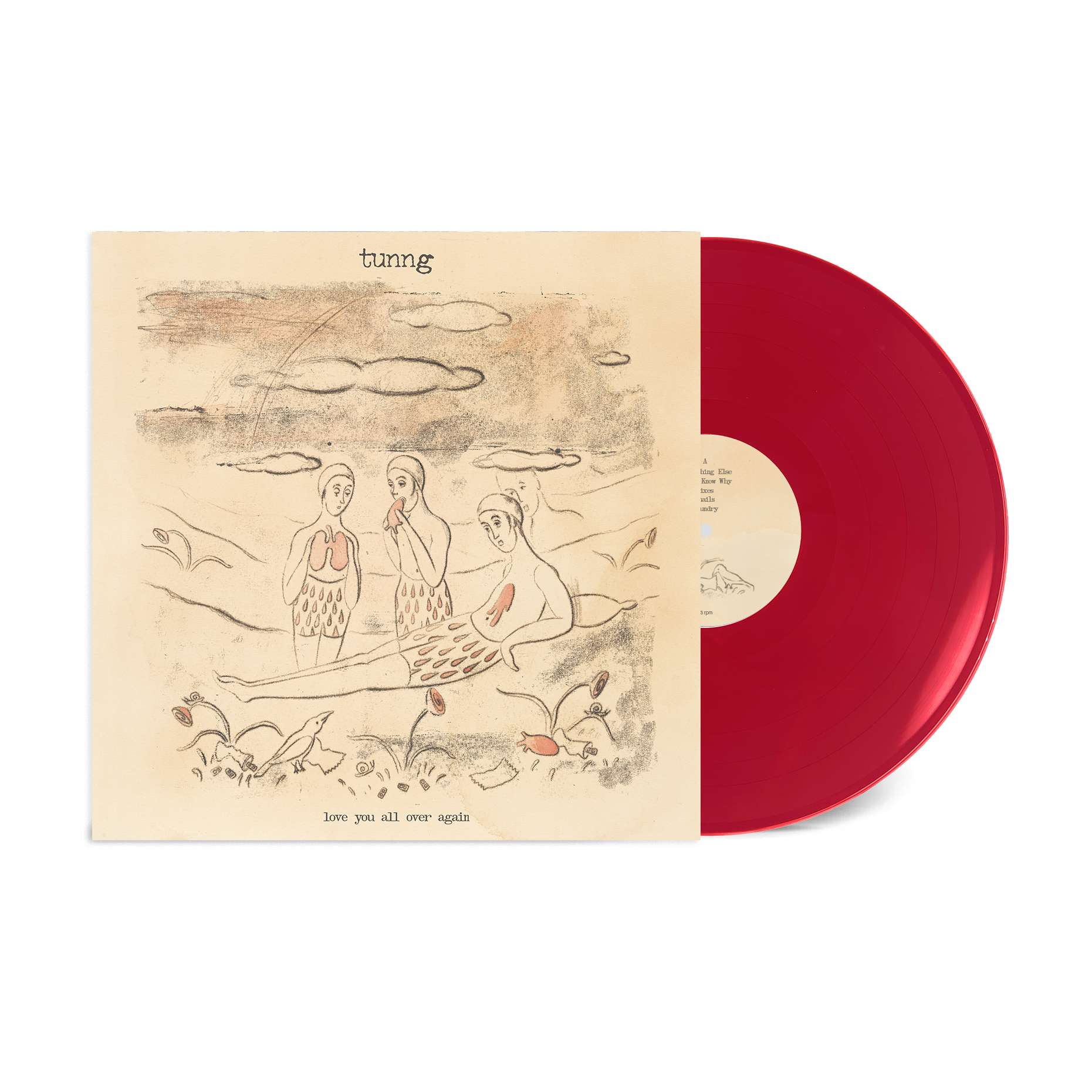 Tunng - Love You All Over Again: Heart Red Vinyl LP