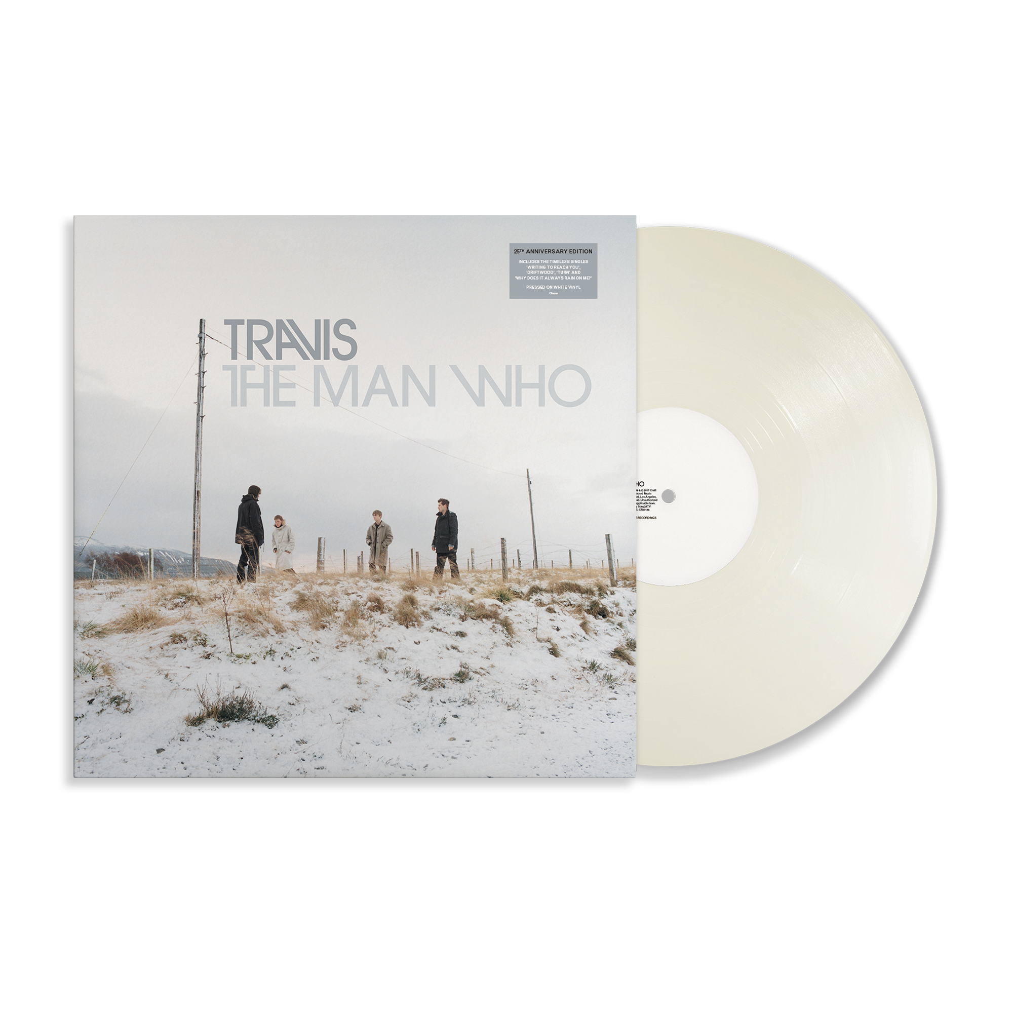 Travis - The Man Who (25th Anniversary Edition): Limited White Vinyl LP [NAD24]