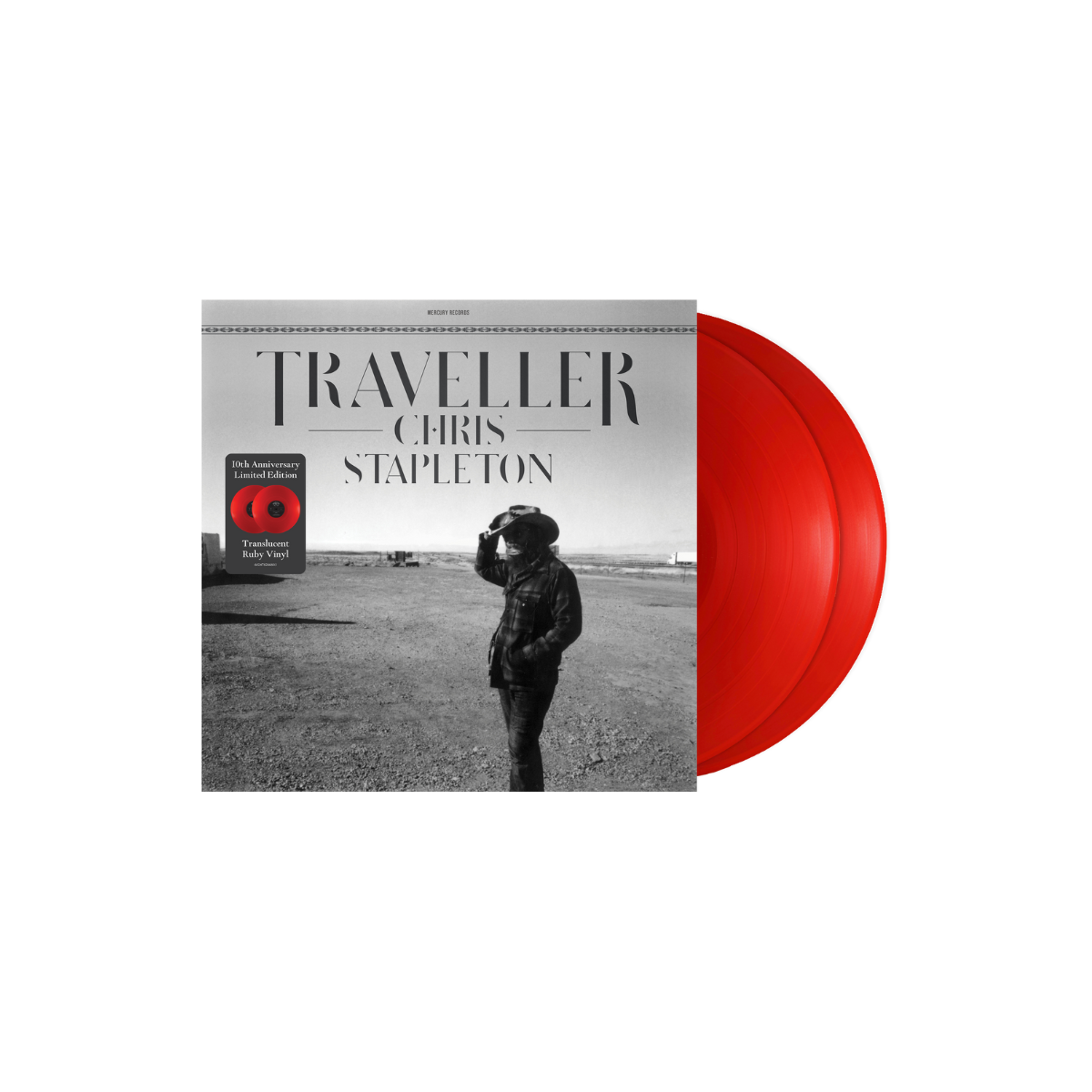 Chris Stapleton - Traveller - 10th Anniversary Limited Edition - Exclusive Ruby Vinyl
