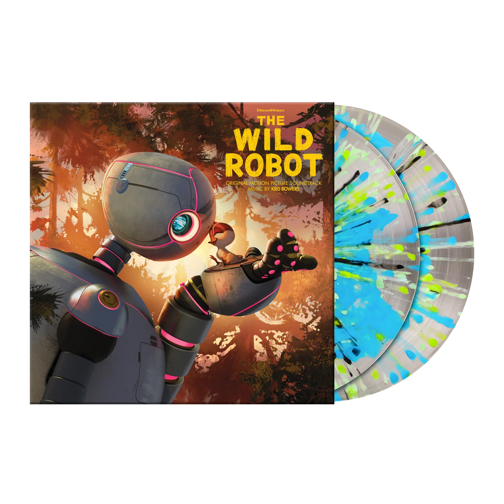 Kris Bowers - The Wild Robot: Limited Deluxe Clear w/ Splatter Vinyl LP