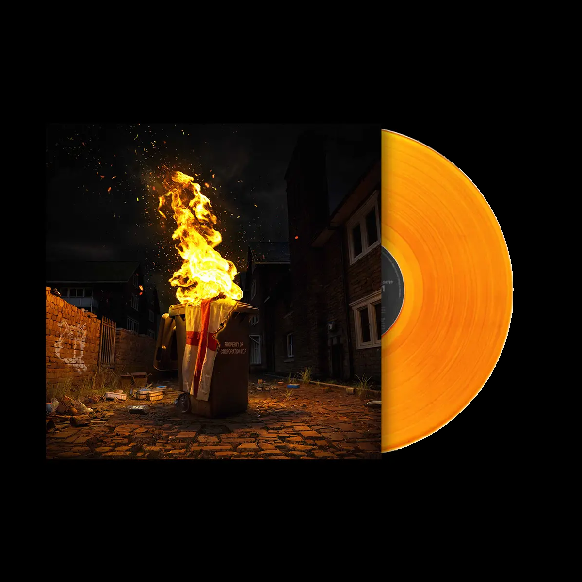 Hot Milk - Corporation P.O.P: Limited Salford Skyline Orange Vinyl LP