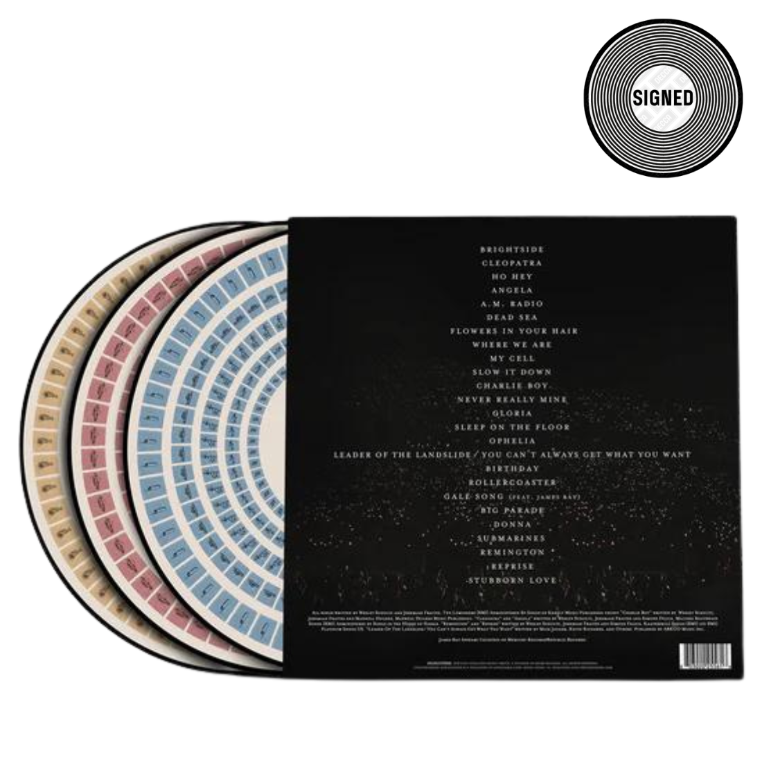 The Lumineers - Live From Wrigley Field:  Signed Limited Edition Picture Disc Zoetrope 3LP