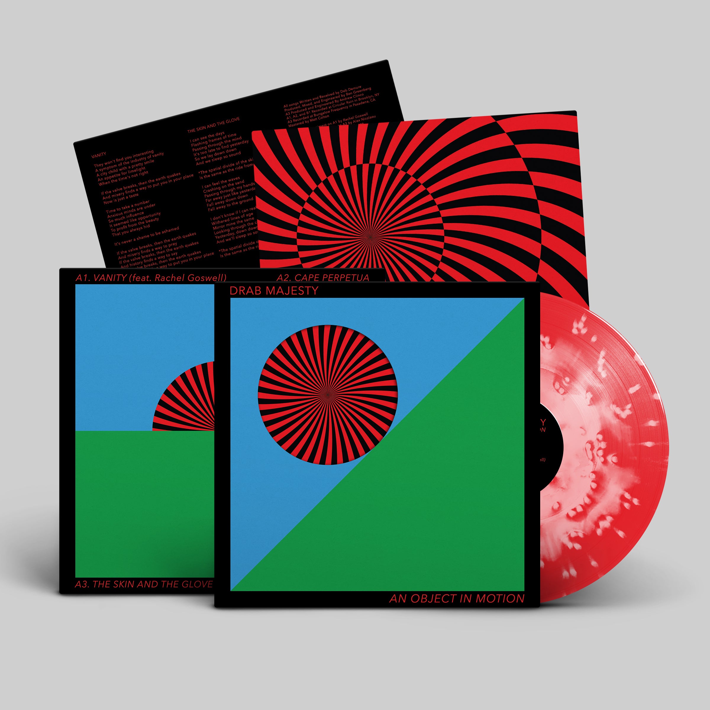 Drab Majesty - An Object In Motion: Cloudy Red Vinyl EP