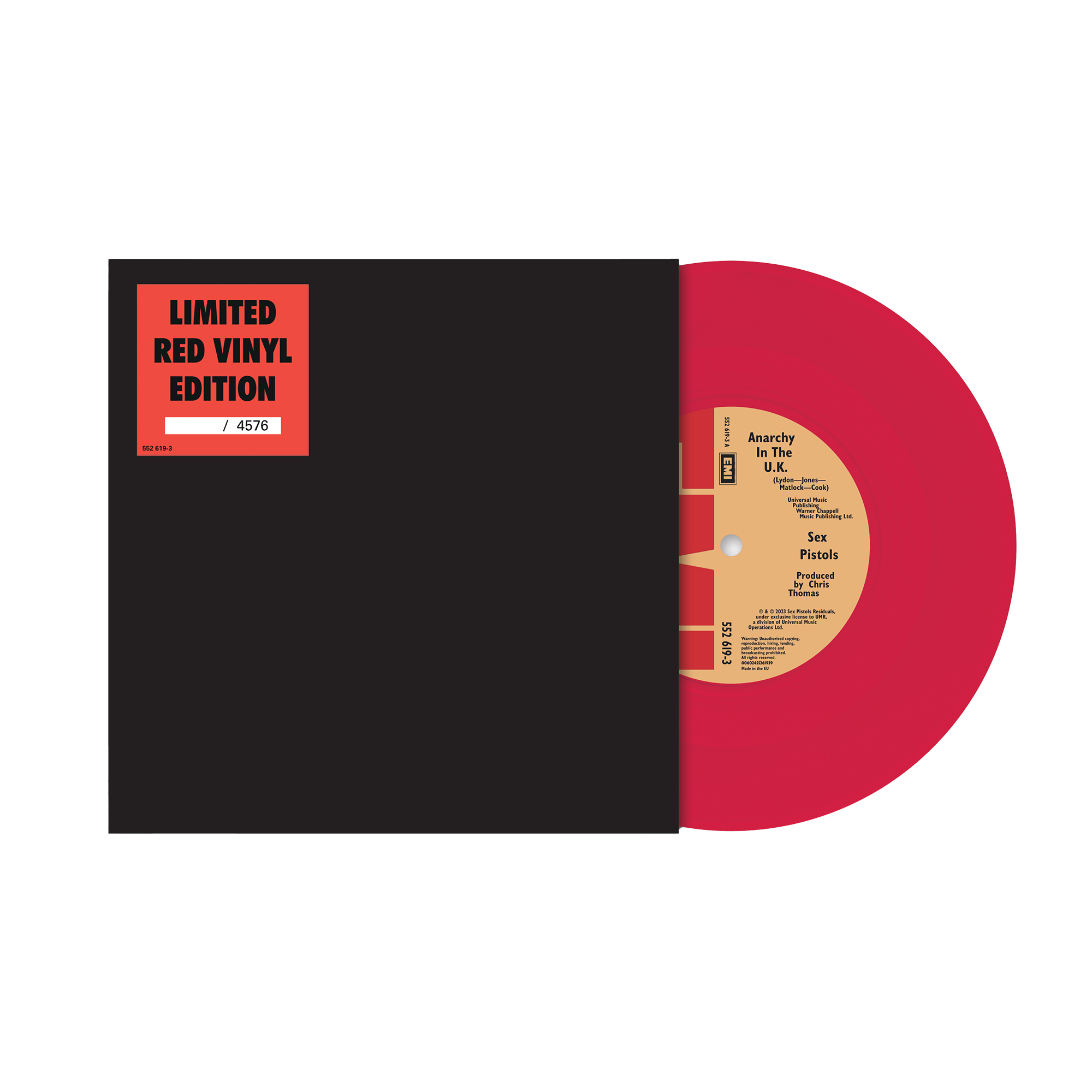 Sex Pistols - Anarchy in The UK: Exclusive Red Vinyl 7"