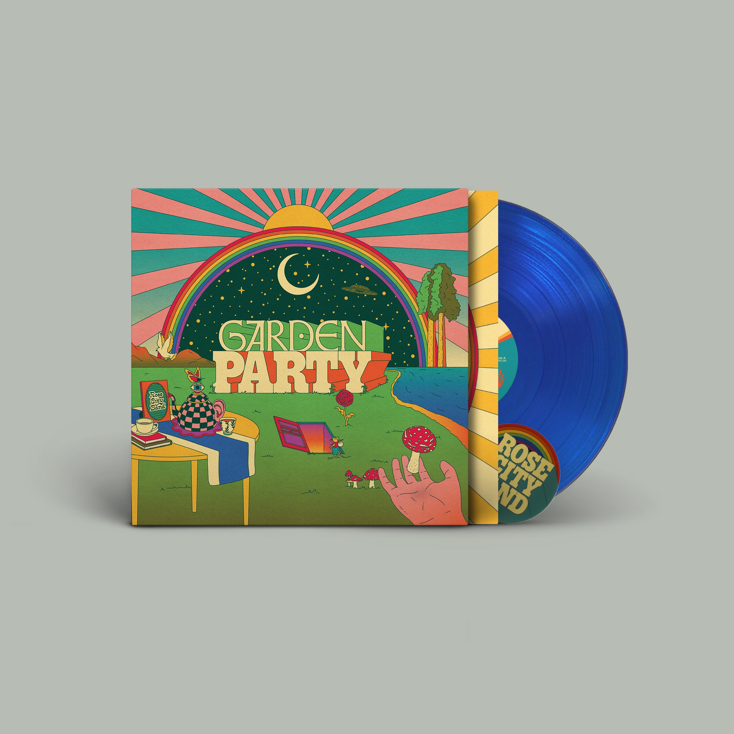 Rose City Band - Garden Party: Limited Edition Transparent Blue Vinyl LP