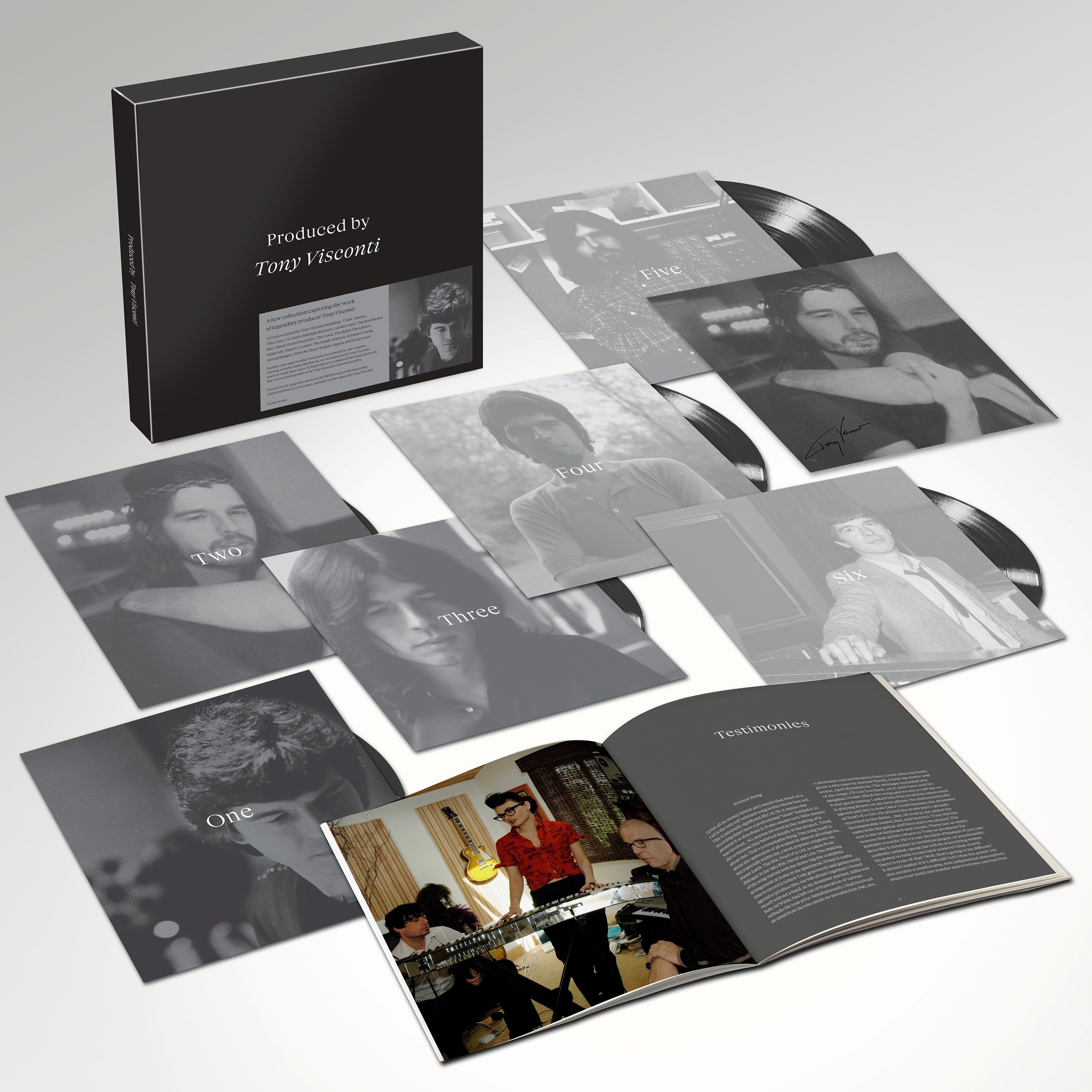 Various Artists - Produced by Tony Visconti: Signed Vinyl 6LP Box Set 