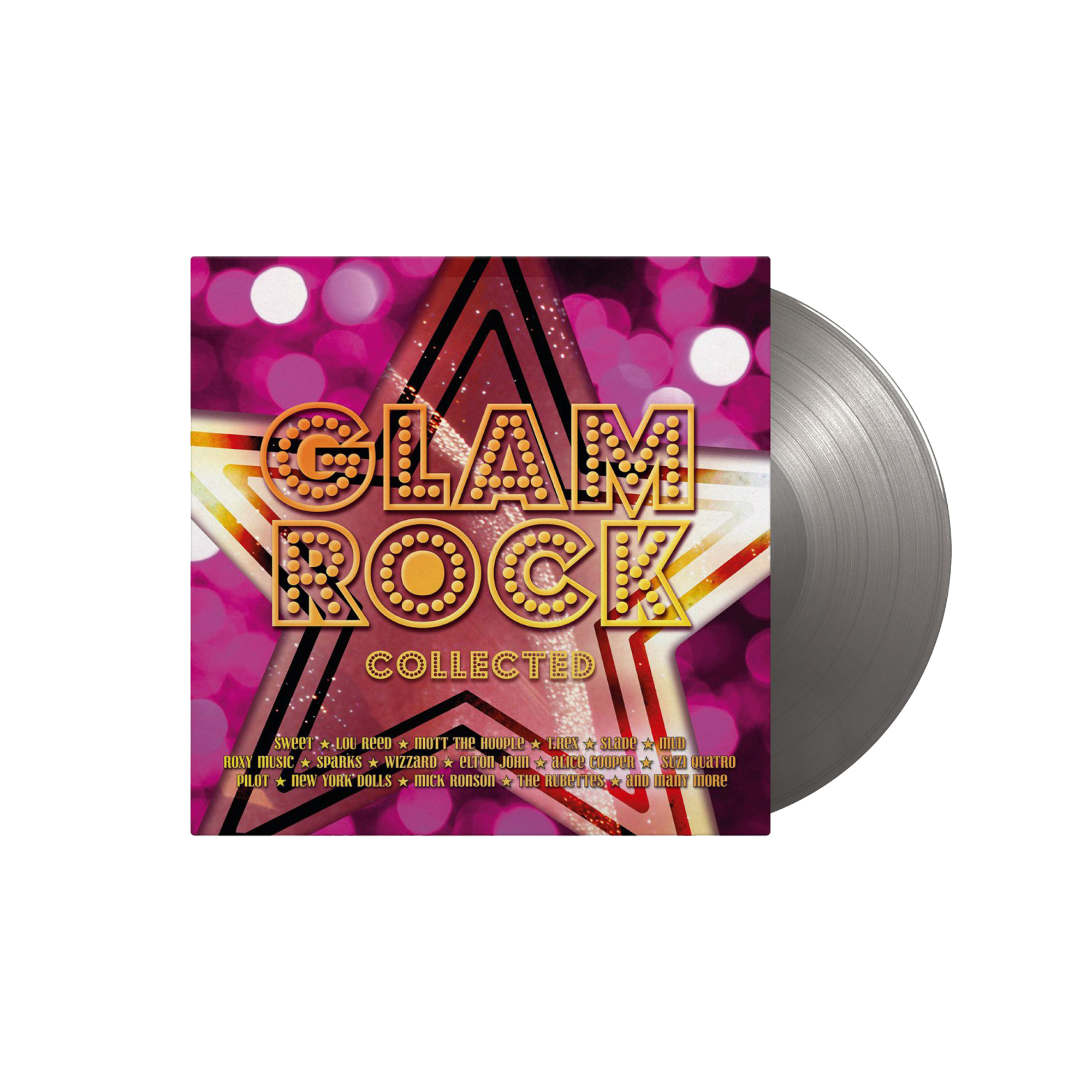 Glam Rock Collected: Limited Edition Silver Colour Vinyl 2LP