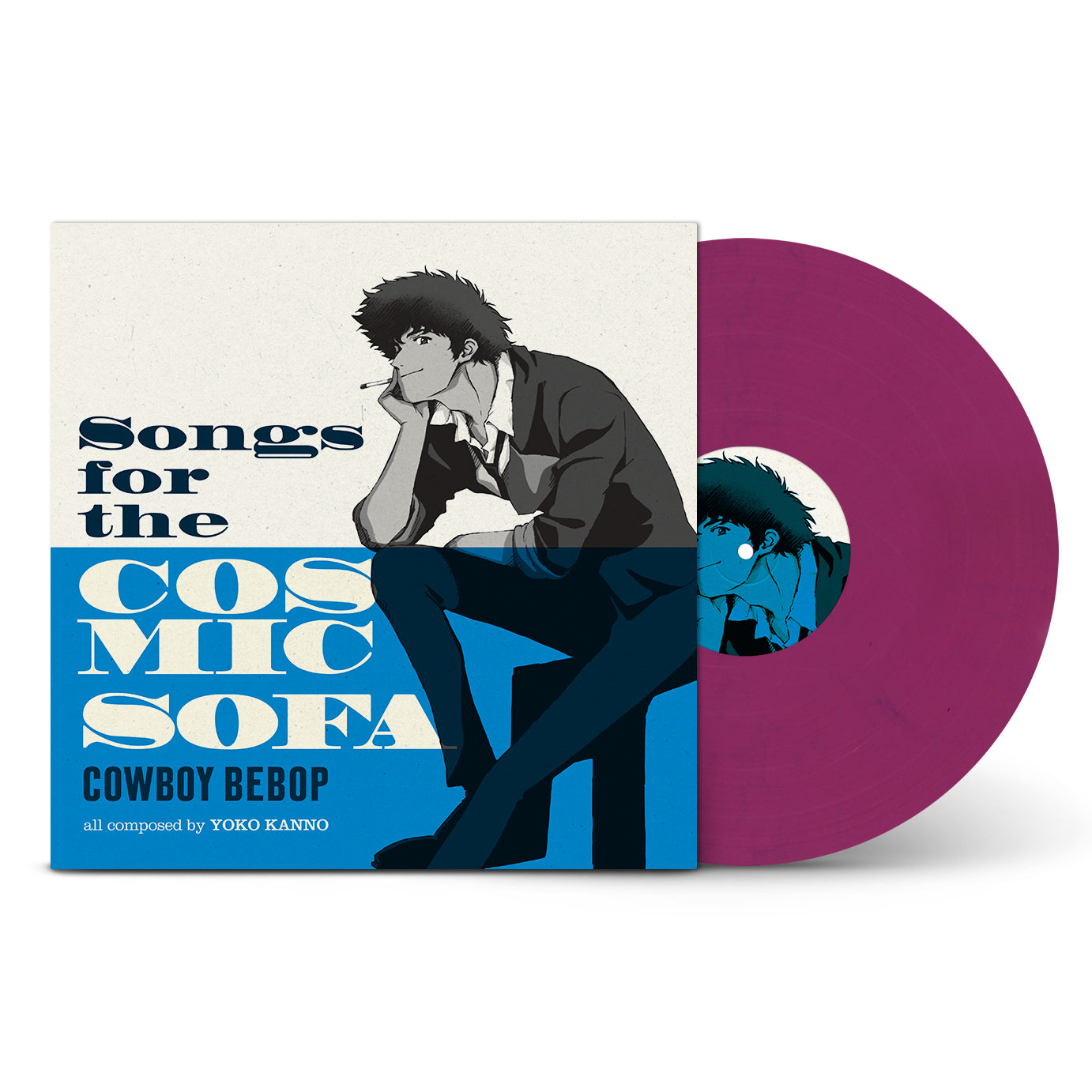 Seatbelts - COWBOY BEBOP  - Songs for the Cosmic Sofa: Pink & Dark Blue Marbled Vinyl LP
