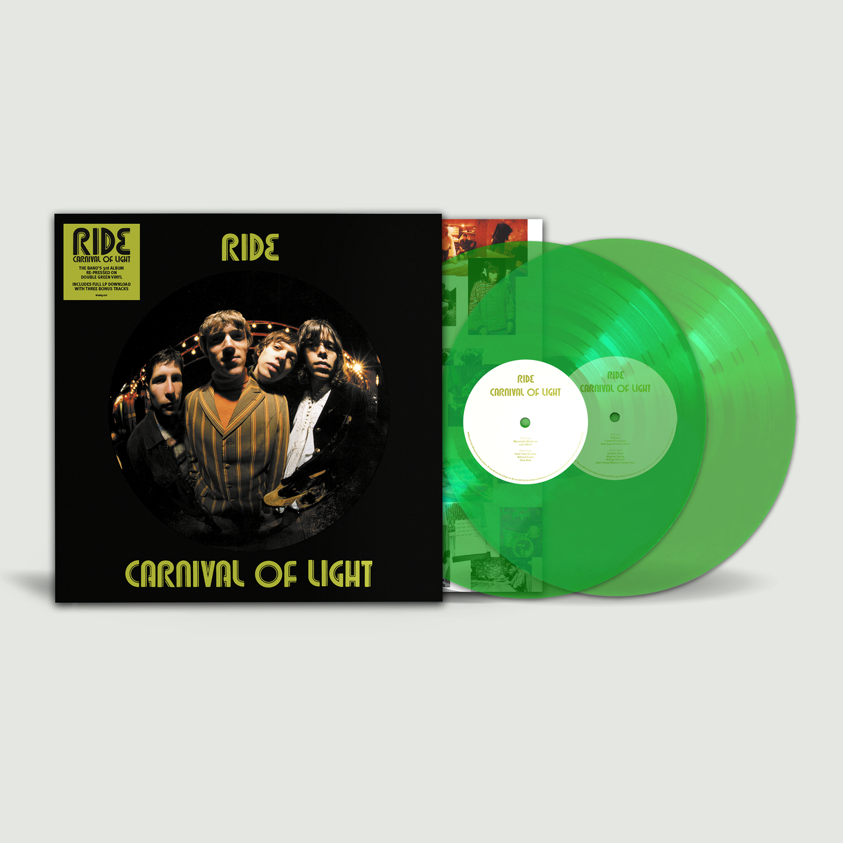 RIDE - Carnival of Light: Limited Transparent Green Vinyl 2LP