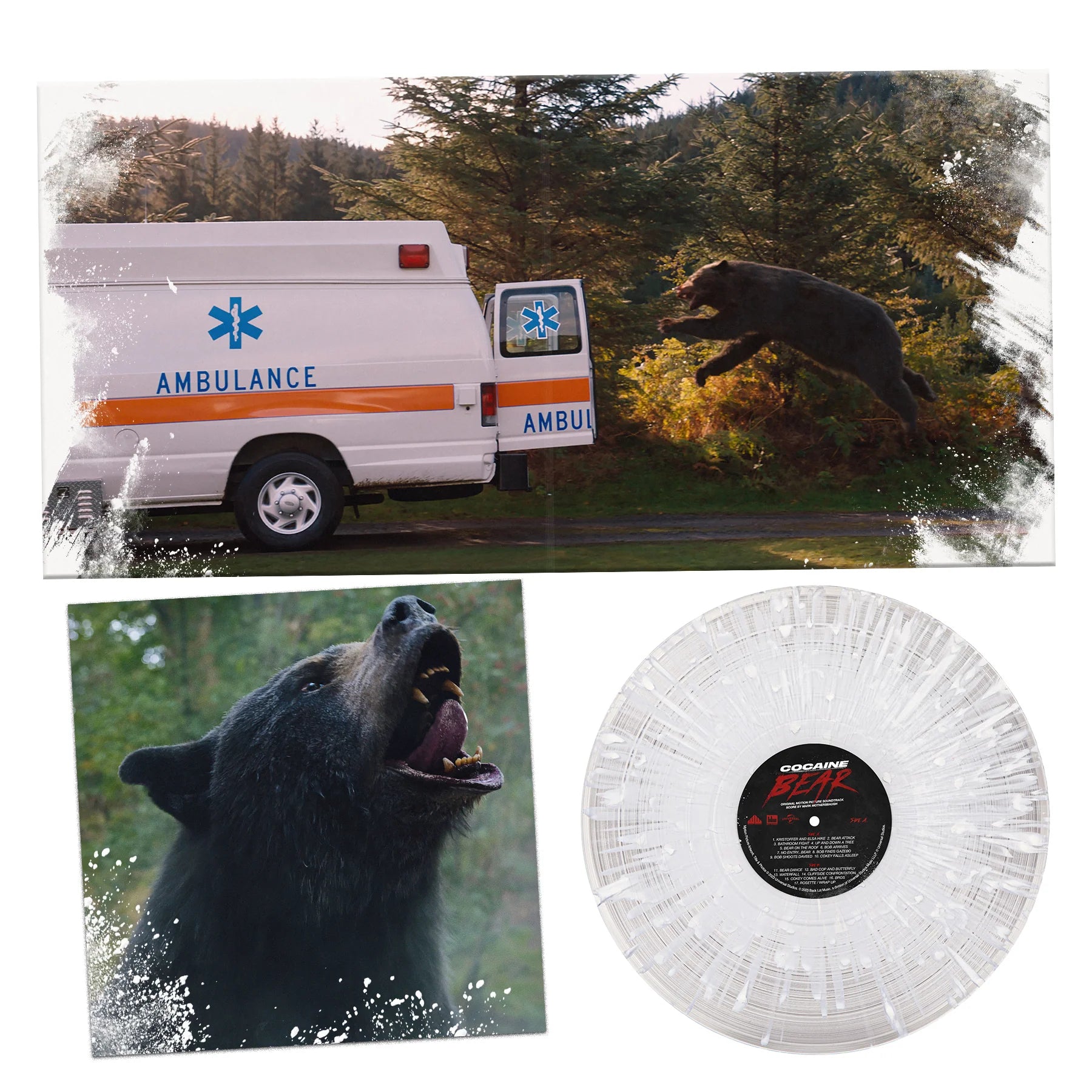 Mark Mothersbaugh - Cocaine Bear (Original Soundtrack) : Limited Edition Crystal Clear Vinyl LP
