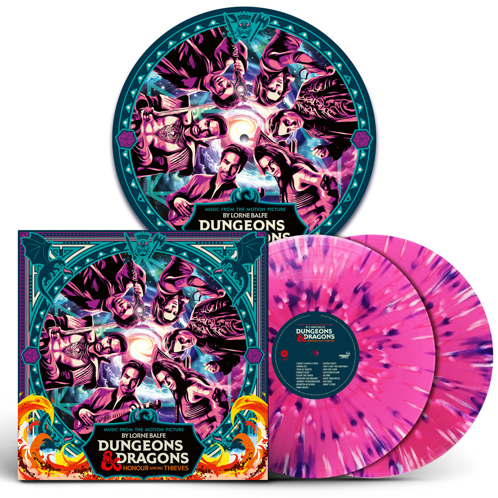 Dungeons & Dragons OST - Honor Among Thieves OST: Exclusive Signed Pink Splatter Vinyl LP + Slipmat