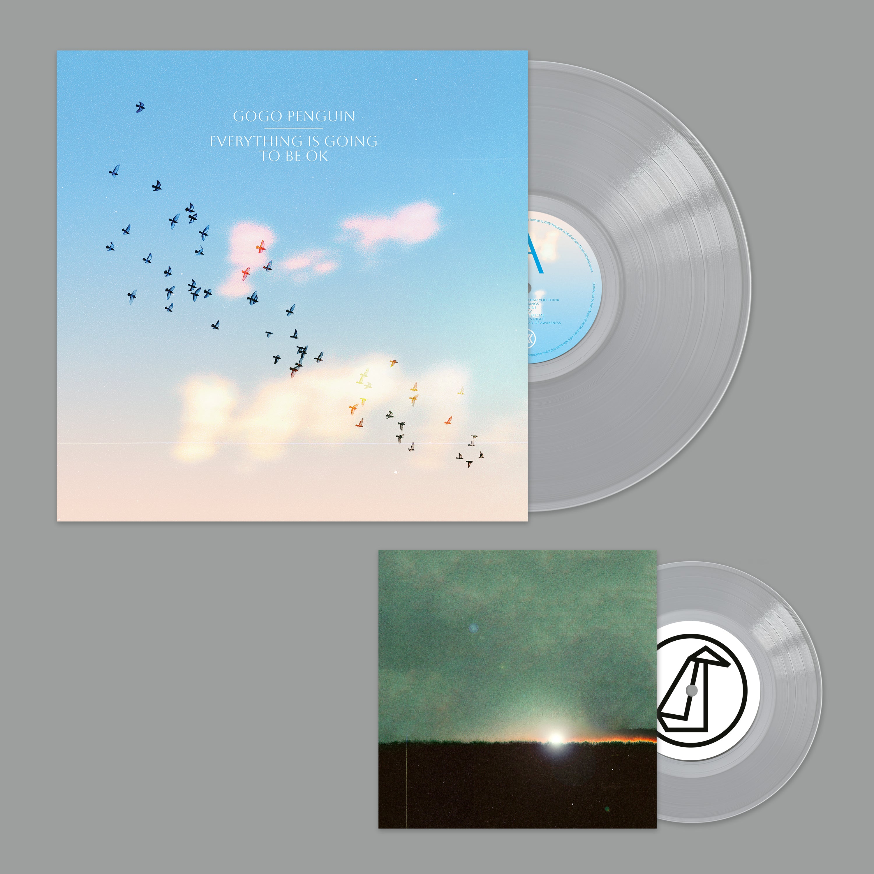 GoGo Penguin - Everything Is Going To Be Okay: Limited Edition Clear Deluxe Vinyl LP + Bonus 7" Single