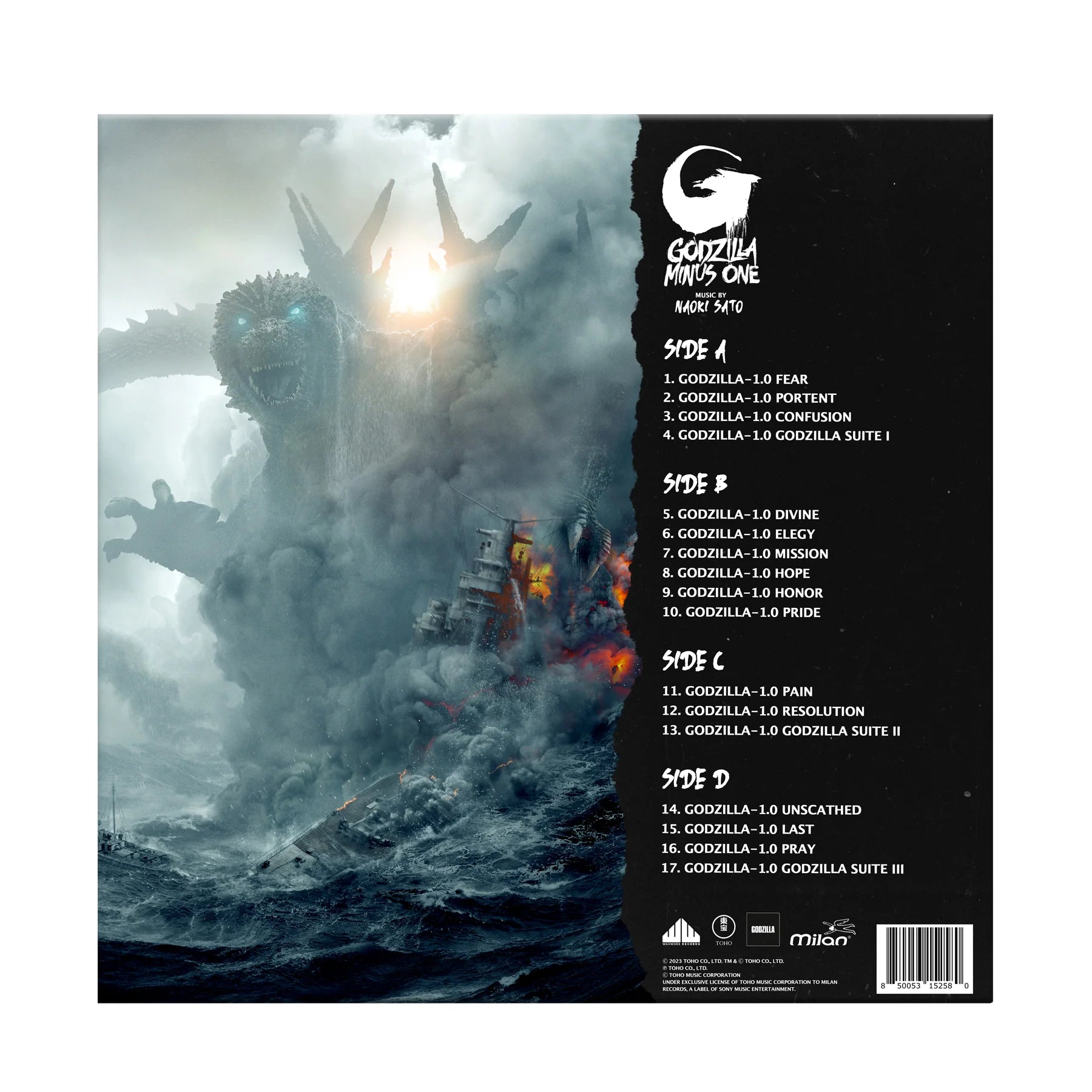 Naoki Sato - Godzilla Minus One (OST): Limited Green & Blue Vinyl 2LP