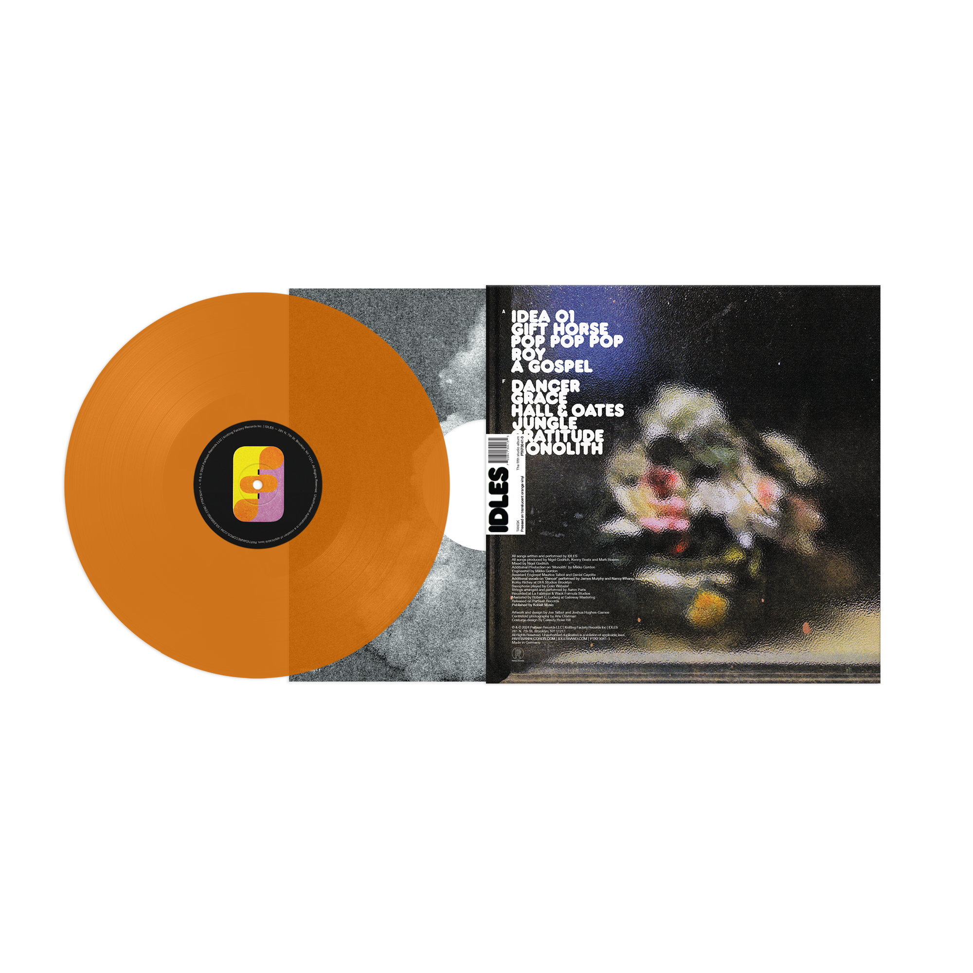 IDLES - TANGK (Limited Edition Translucent Orange LP)