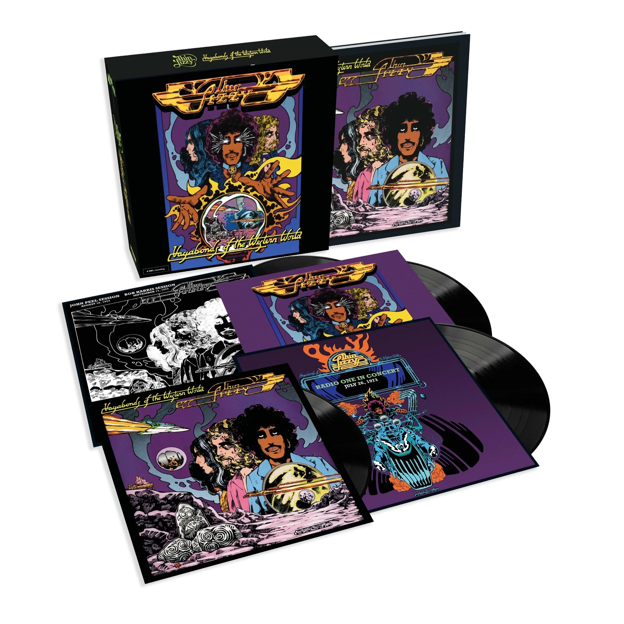 Vagabonds of the Western World: Super Deluxe Vinyl 4LP Box Set & Artcard Signed By Eric Bell (Original Thin Lizzy Guitarist)