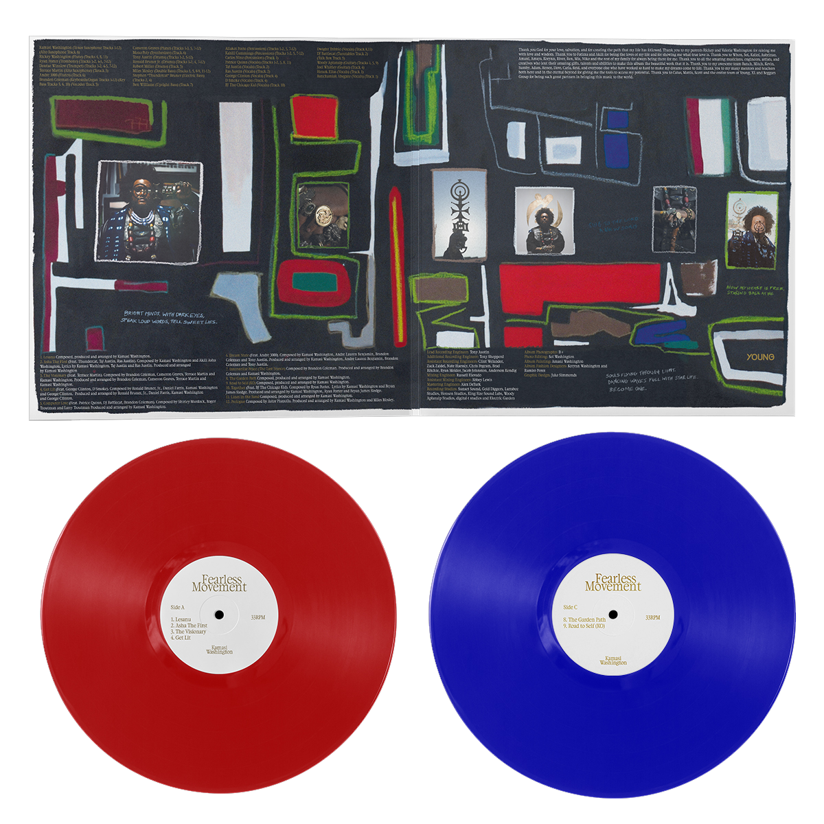 Kamasi Washington - Fearless Movement: Limited Red & Blue Vinyl 2LP