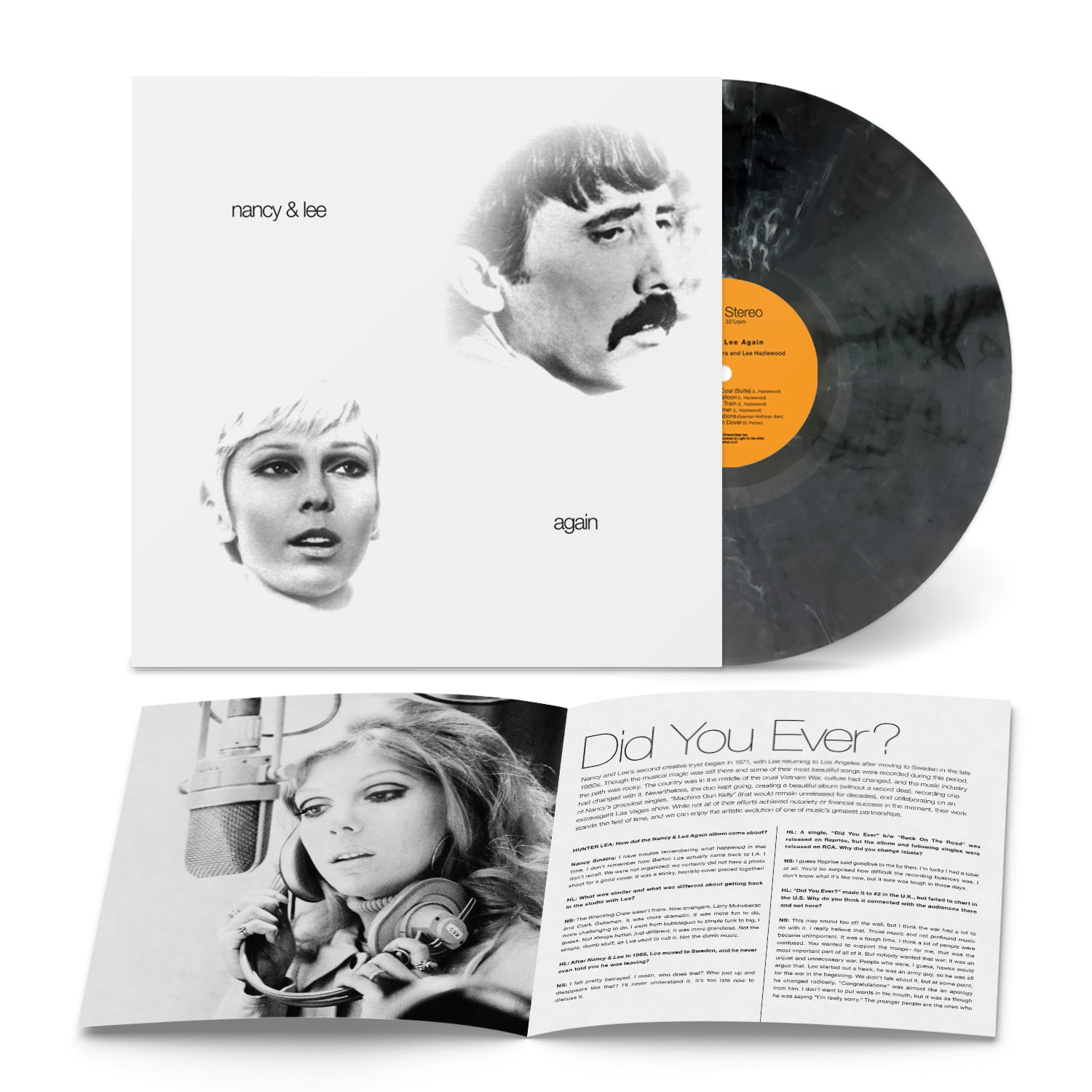 Nancy Sinatra & Lee Hazlewood - Nancy & Lee Again: Limited Clear W/ Black + White Hi-Melt Vinyl LP