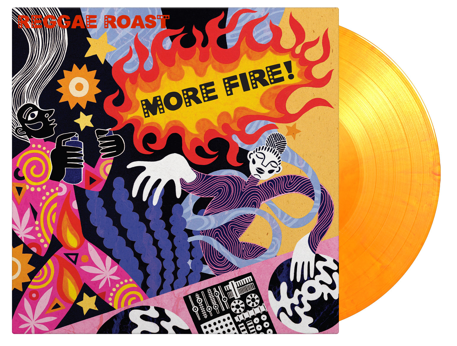 Reggae Roast / More Fire: Flamin' Coloured Vinyl 2LP