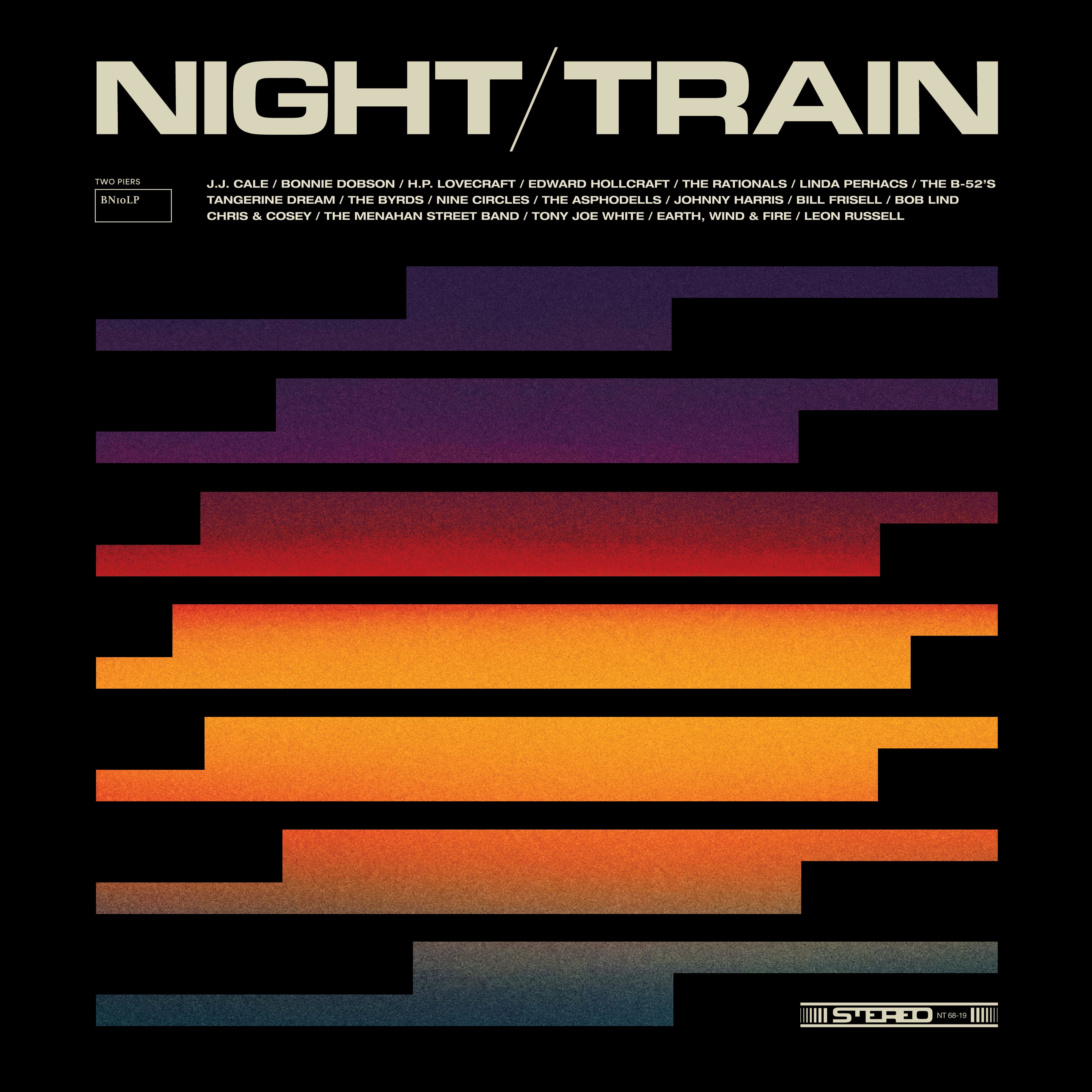 Various Artists - Night Train - Transcontinental Landscapes 1968 – 2019: Transparent Petrol / Magenta Sky Vinyl 2LP