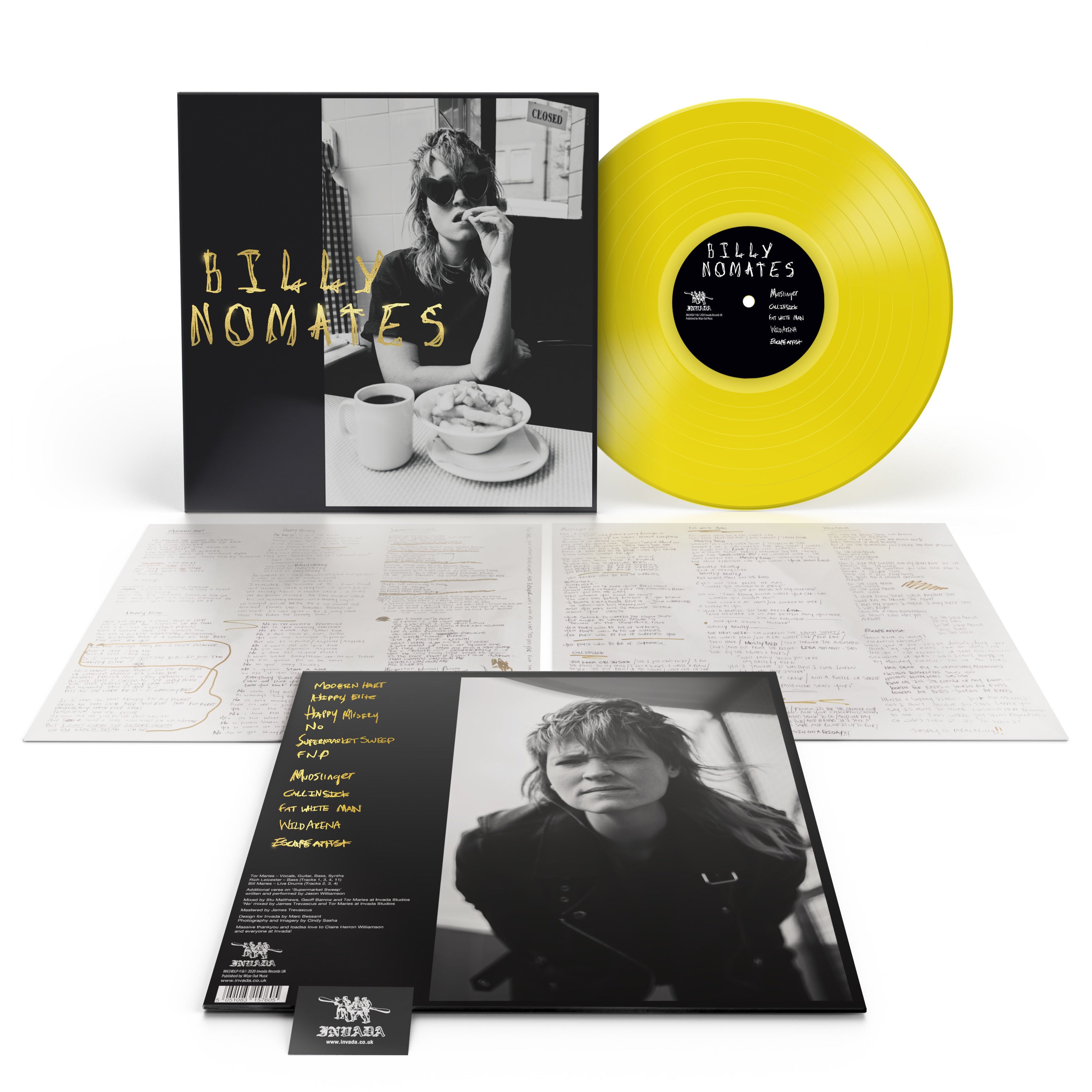 Billy Nomates: Limited Edition Yellow Vinyl LP