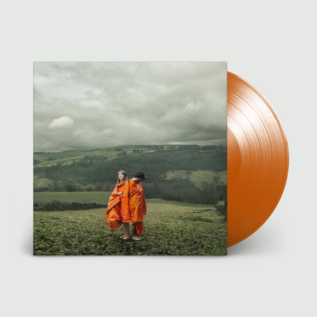 Orange Synthetic: Signed 180gm Fluorescent Orange Vinyl LP