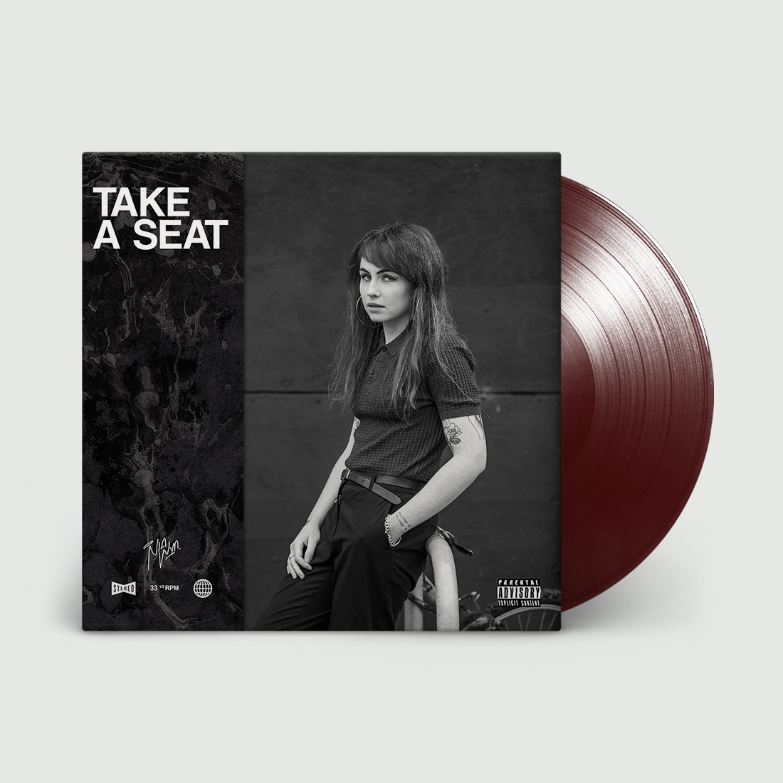 Take A Seat: Signed Mulberry Vinyl LP