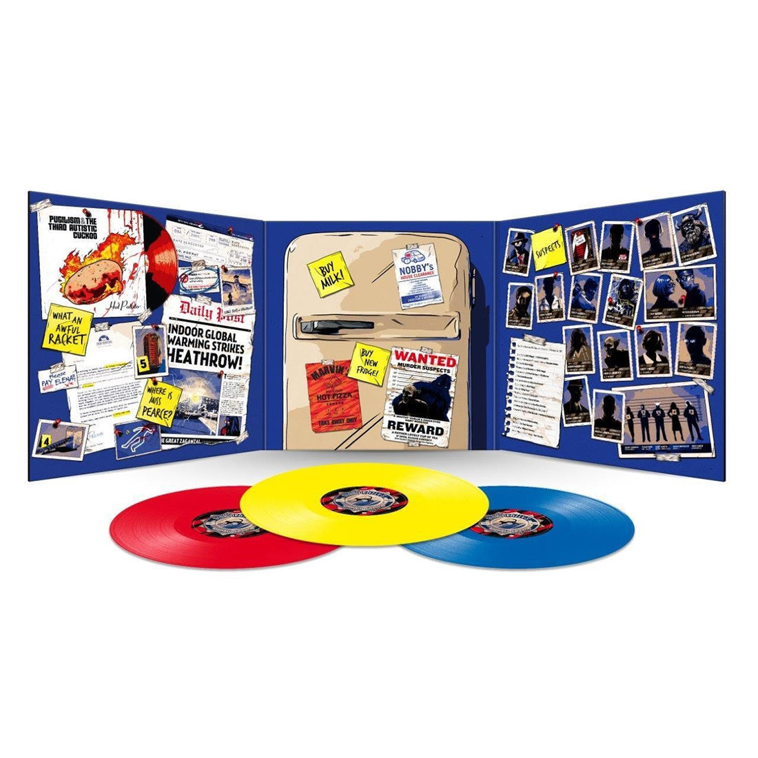 Douglas Adams - Dirk Gently - The Long Dark Tea-Time of the Soul: Limited Edition Red, Blue + Yellow Vinyl 3LP