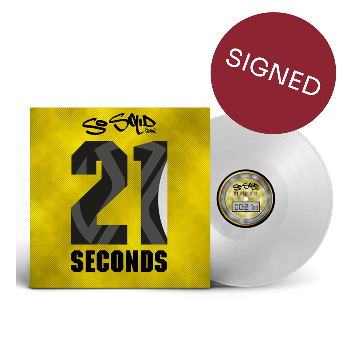 21 Seconds: Exclusive Signed Ultra Clear 12" Vinyl
