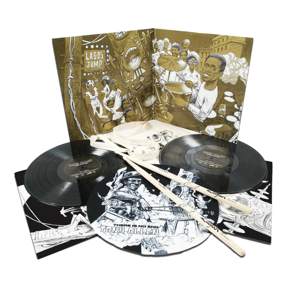 Tony Allen - There Is No End: Exclusive Vinyl 2LP Set + Tote, Slipmat, Drum Sticks