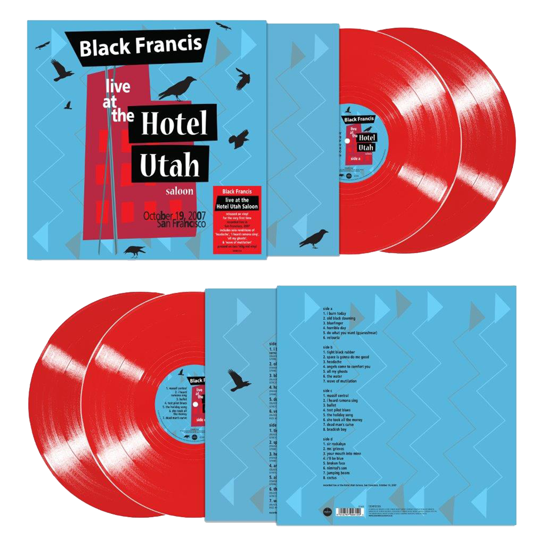 Black Francis (Pixies) - Live at the Hotel Utah Saloon: Limited Edition Red Vinyl 2LP