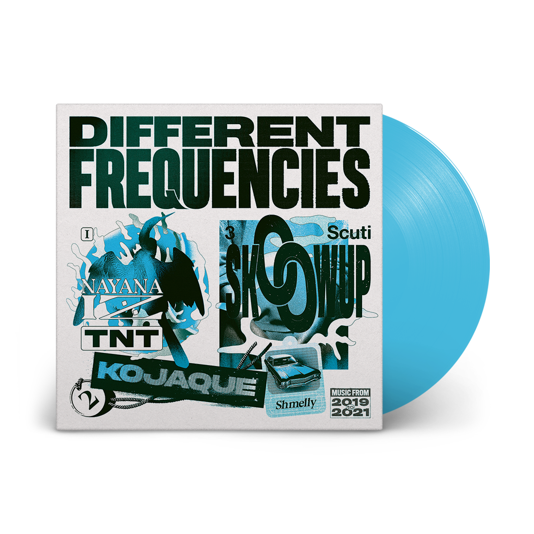 Various Artists - Different Frequencies: Transparent Blue Vinyl LP [NAD21]