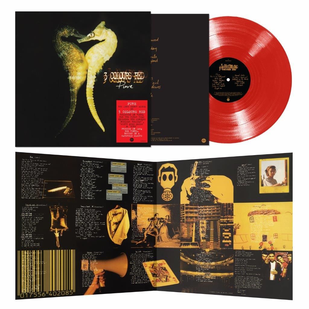 3 Colours Red - Pure: Red Vinyl LP