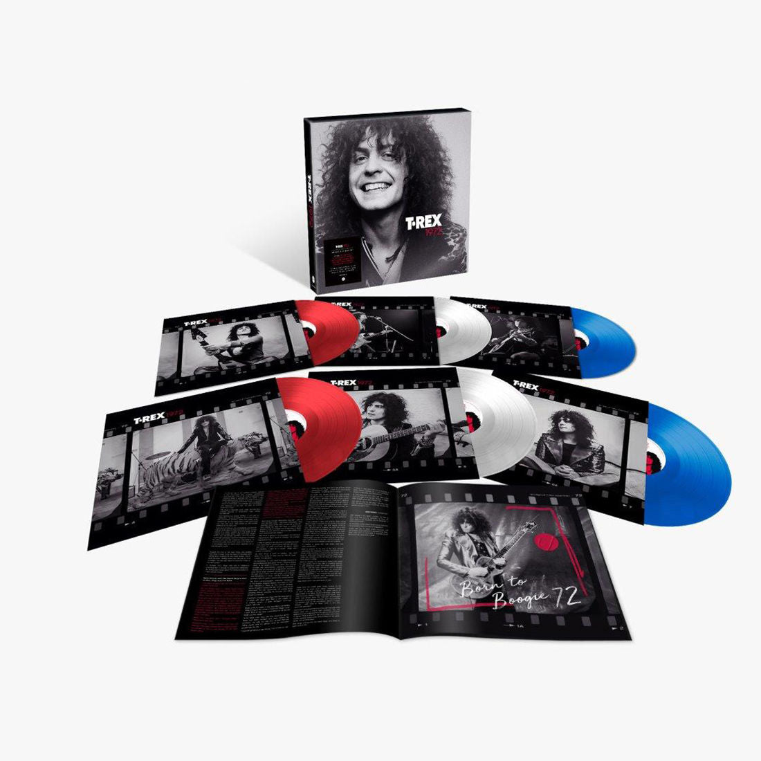 T. Rex - 1972: Limited Edition Red, White & Blue Vinyl 6LP Vinyl Box Set