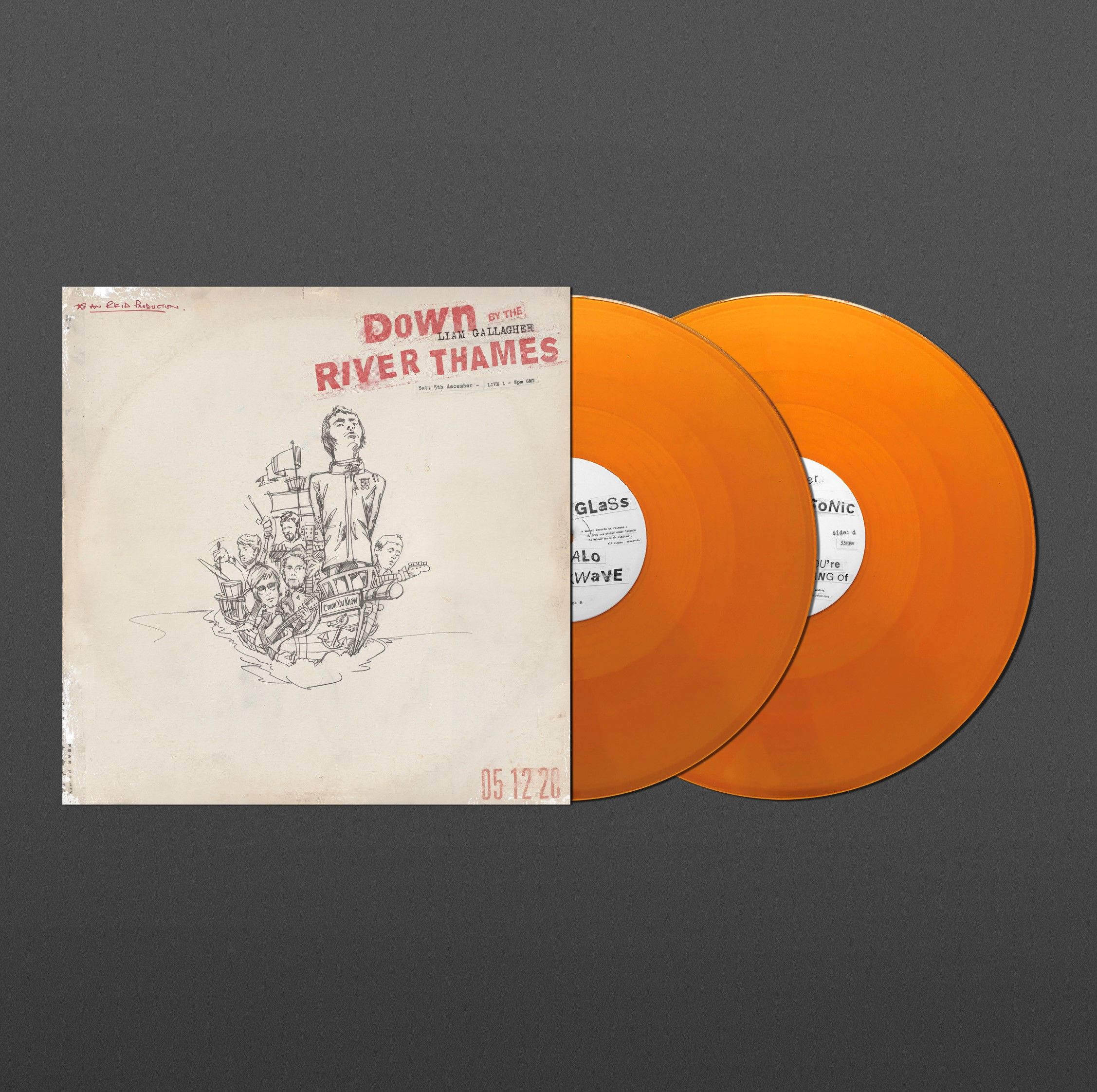 Liam Gallagher - Down By The River Thames: Limited Edition Orange Vinyl 2LP