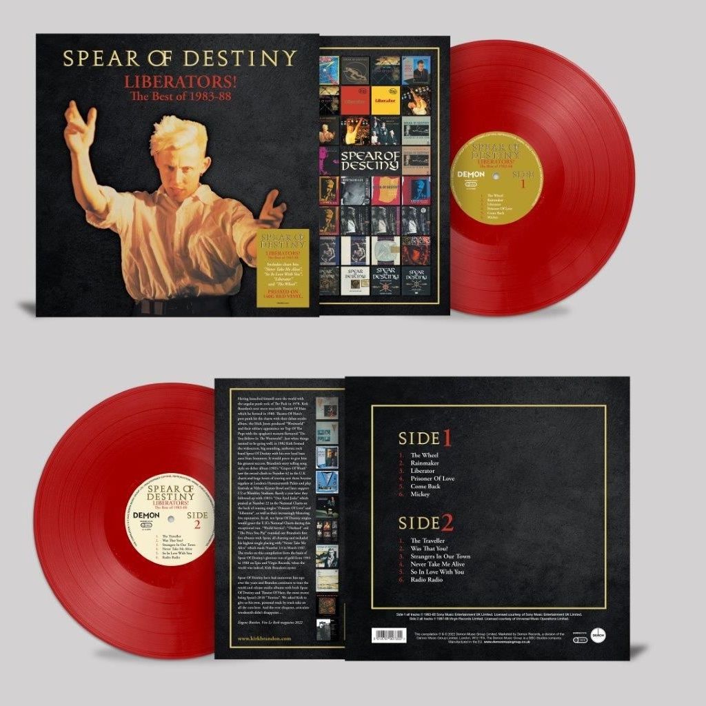 Spear Of Destiny - Liberators! – The Best Of 1983-1988: Limited Edition Red Vinyl LP