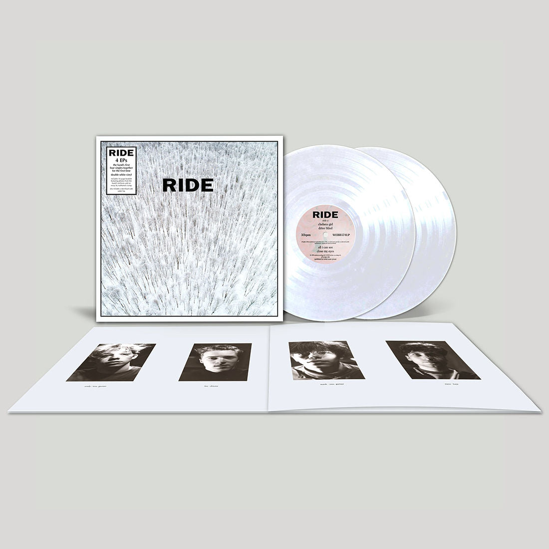 RIDE - 4 EPs: White Vinyl 2LP