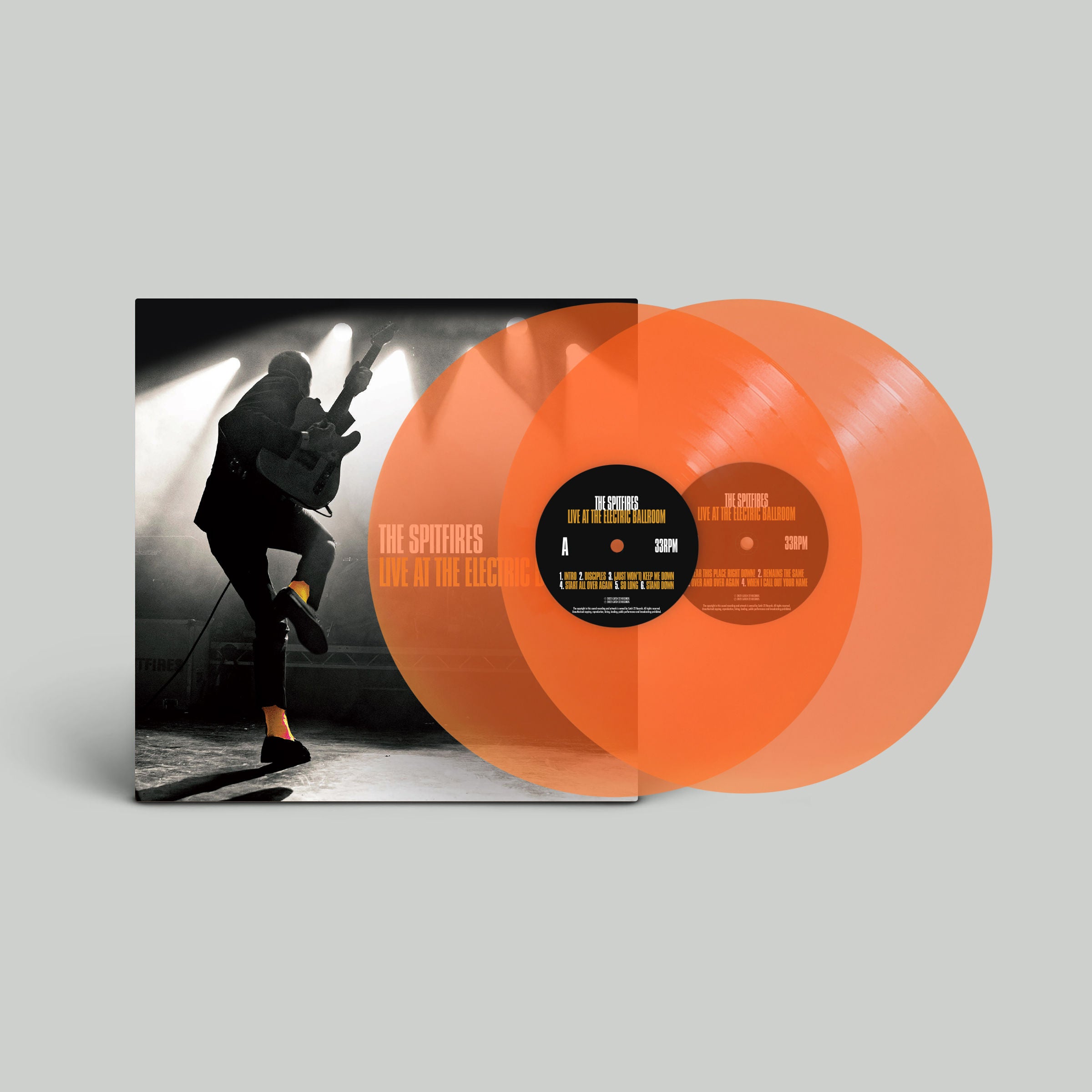 The Spitfires - Live At The Electric Ballroom: Signed Exclusive Transparent Orange Vinyl 2LP