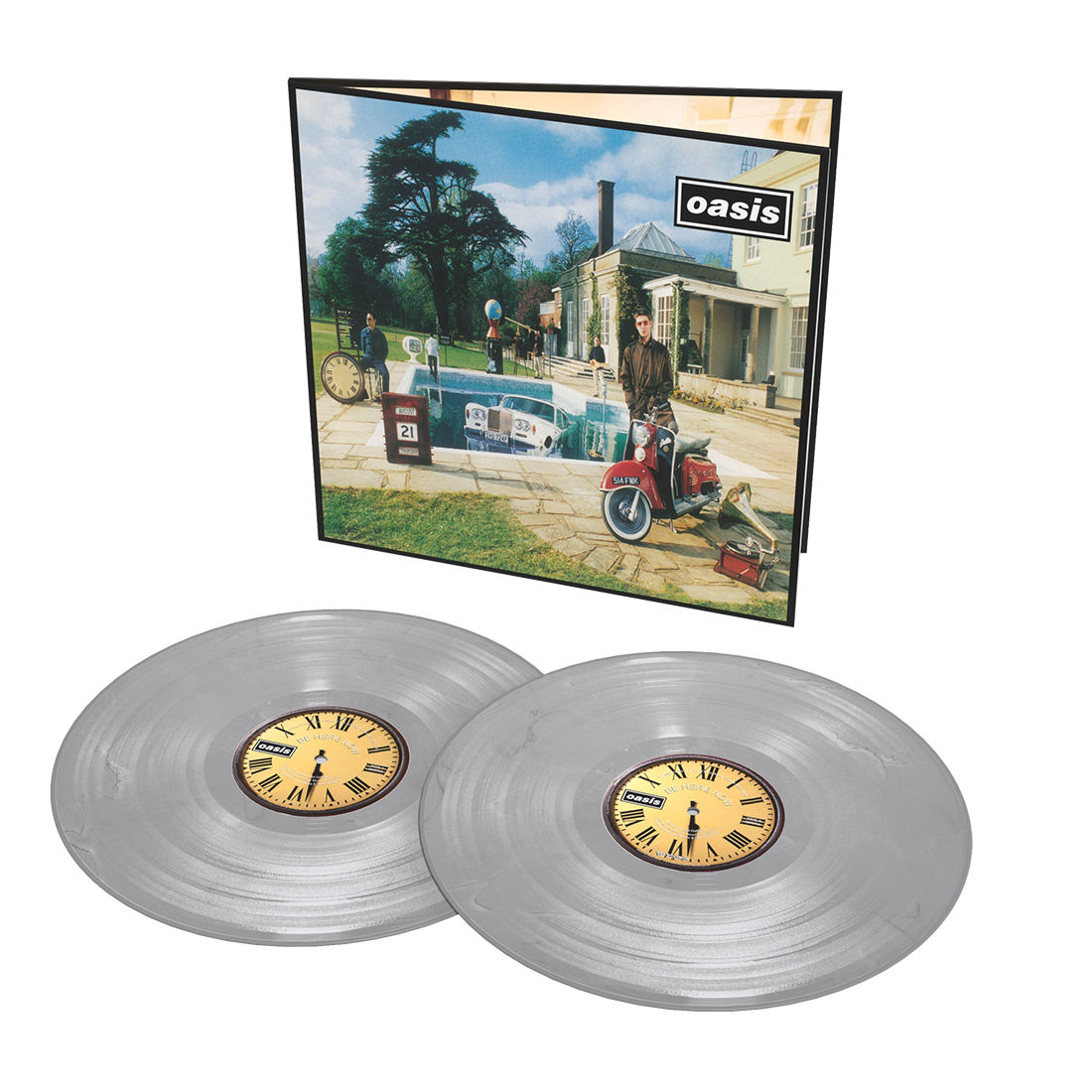 Oasis - Be Here Now: Limited Edition Silver Vinyl 2LP.