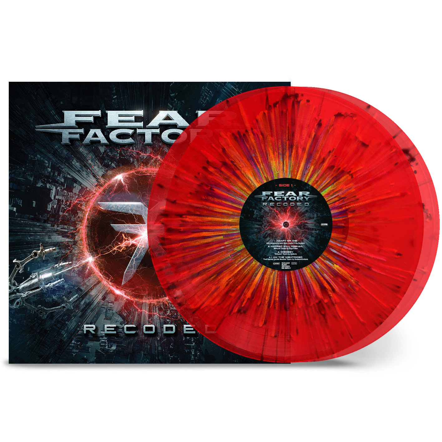 Fear Factory - Recoded: Transparent Red Rainbow Splatter Vinyl 2LP
