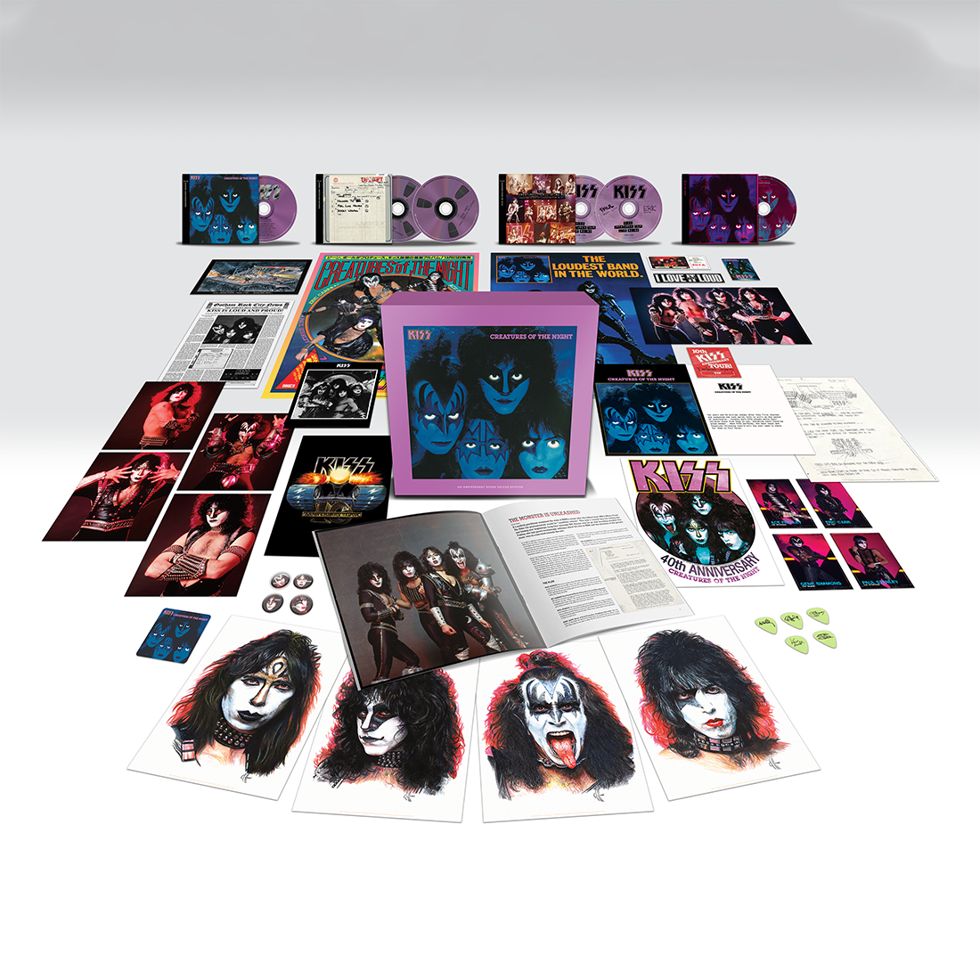 Kiss - Creatures Of The Night - 40th Anniversary Edition: Super Deluxe 5CD + BluRay Box Set