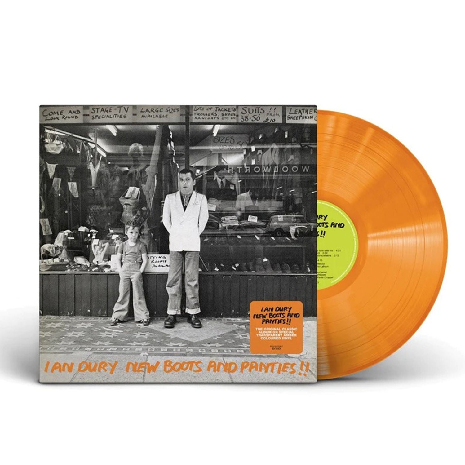 Ian Dury - New Boots And Panties!!: Amber Vinyl LP